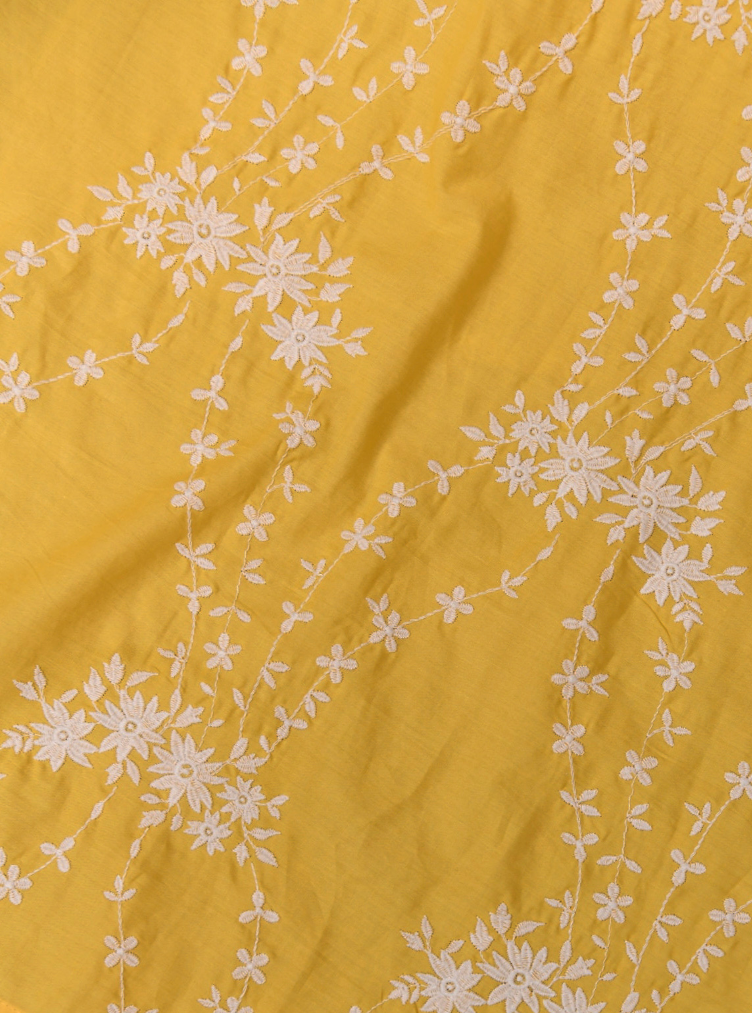 Mulmul Supima Cotton Arki Yellow Kurta