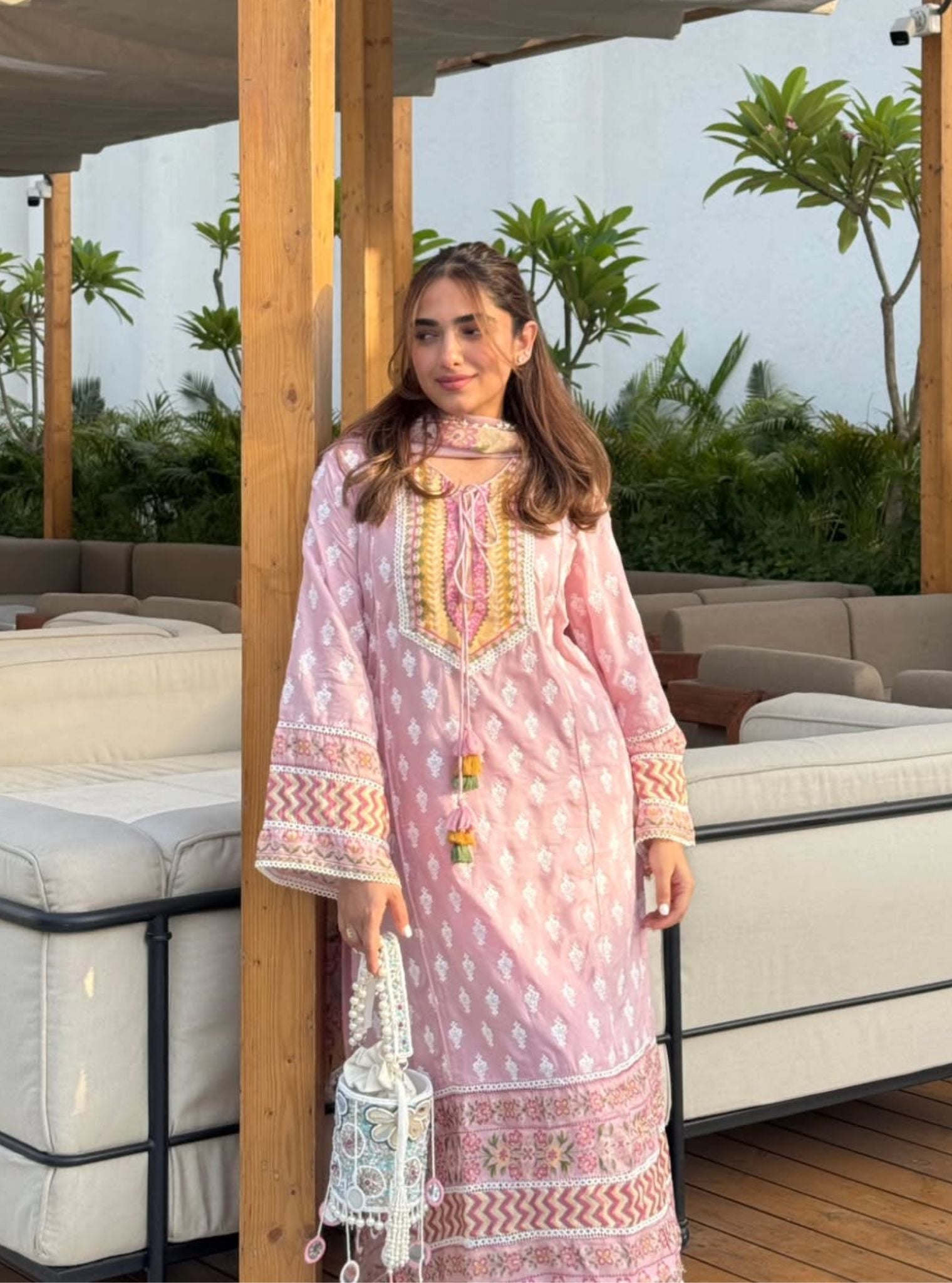 Anvita Lawn Pink Kurta Set