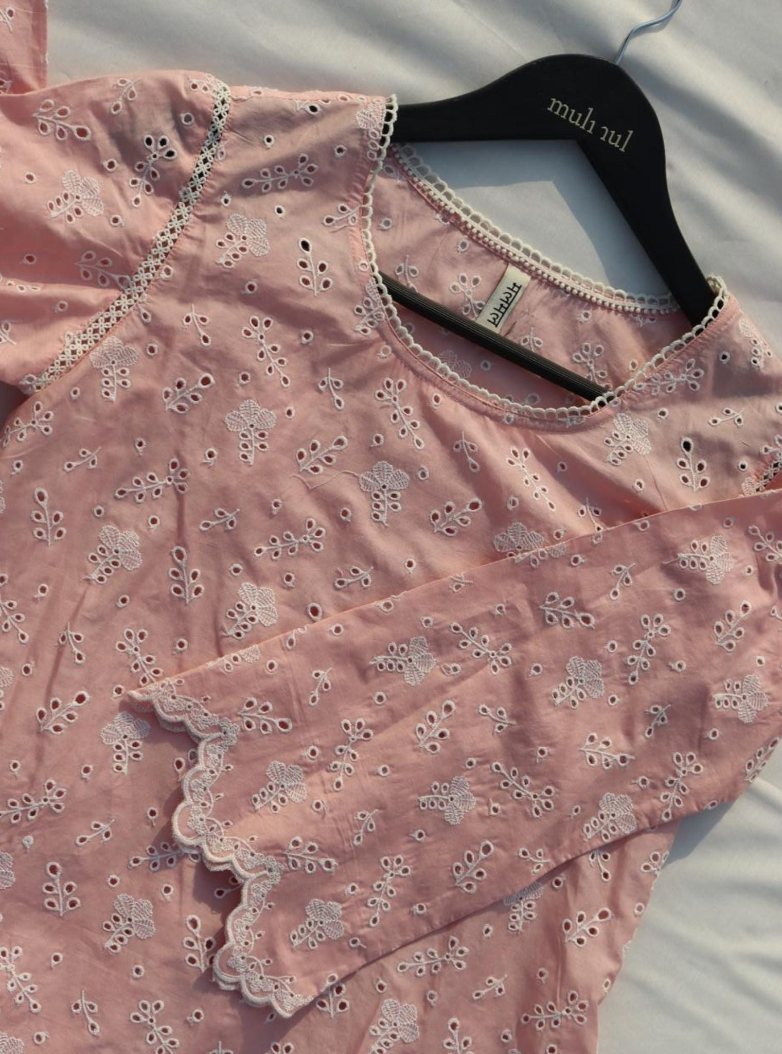 Hannah Cotton Light Pink Co-ord Set