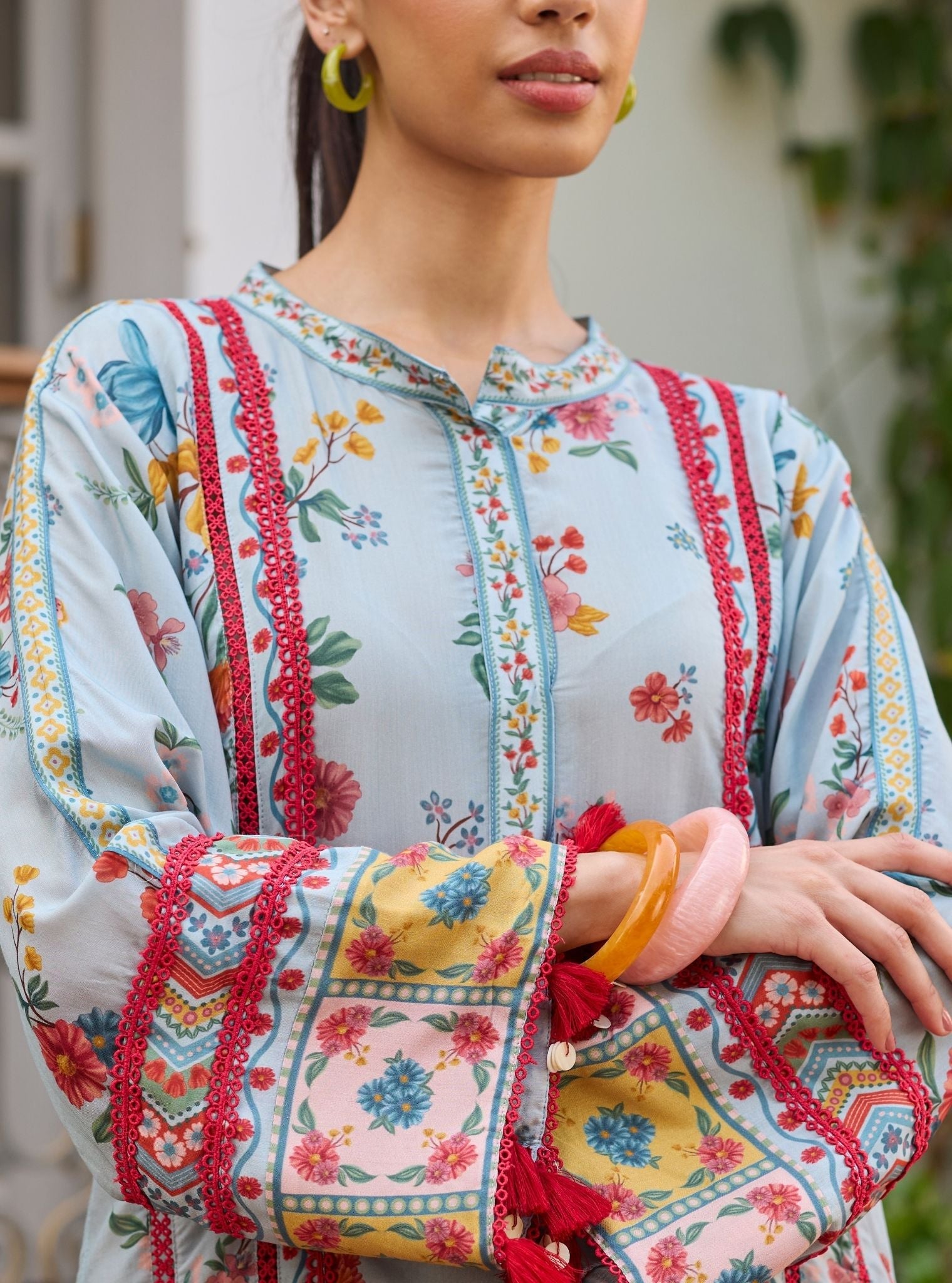Kamala Lawn Blue Co-ord Set