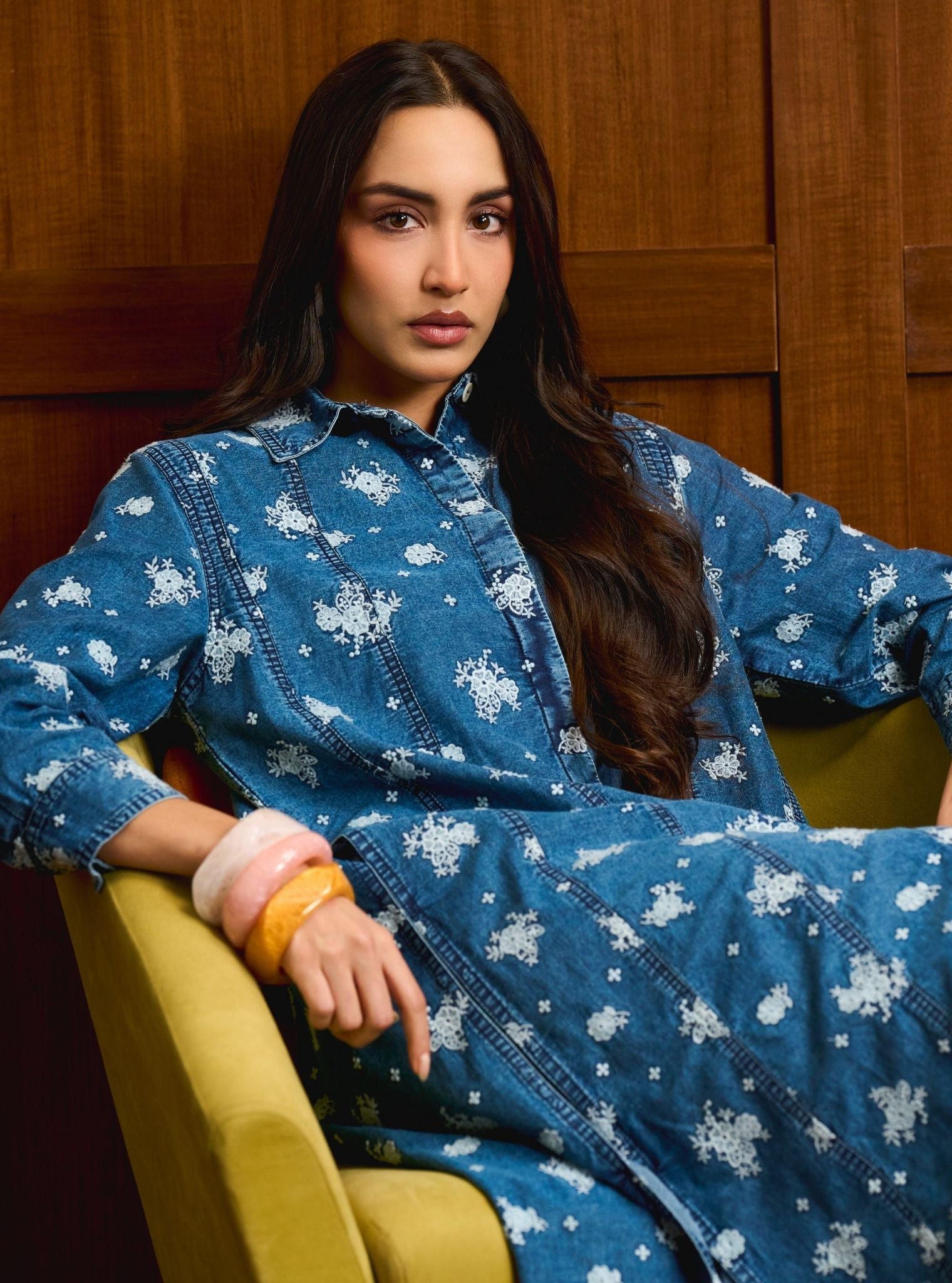 Viri Denim Light Blue Co-ord Set