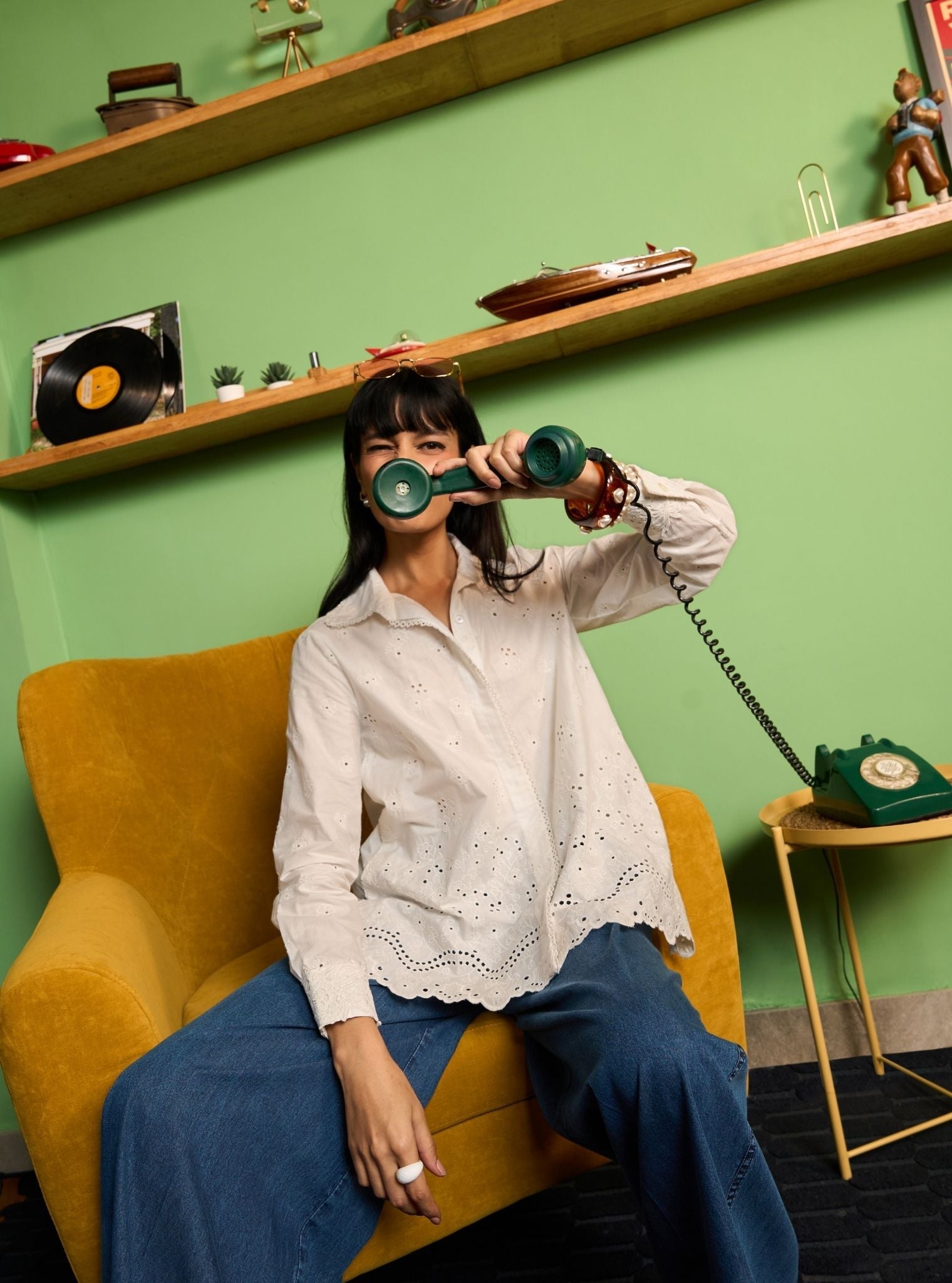 Zaniya Supima Cotton White Shirt