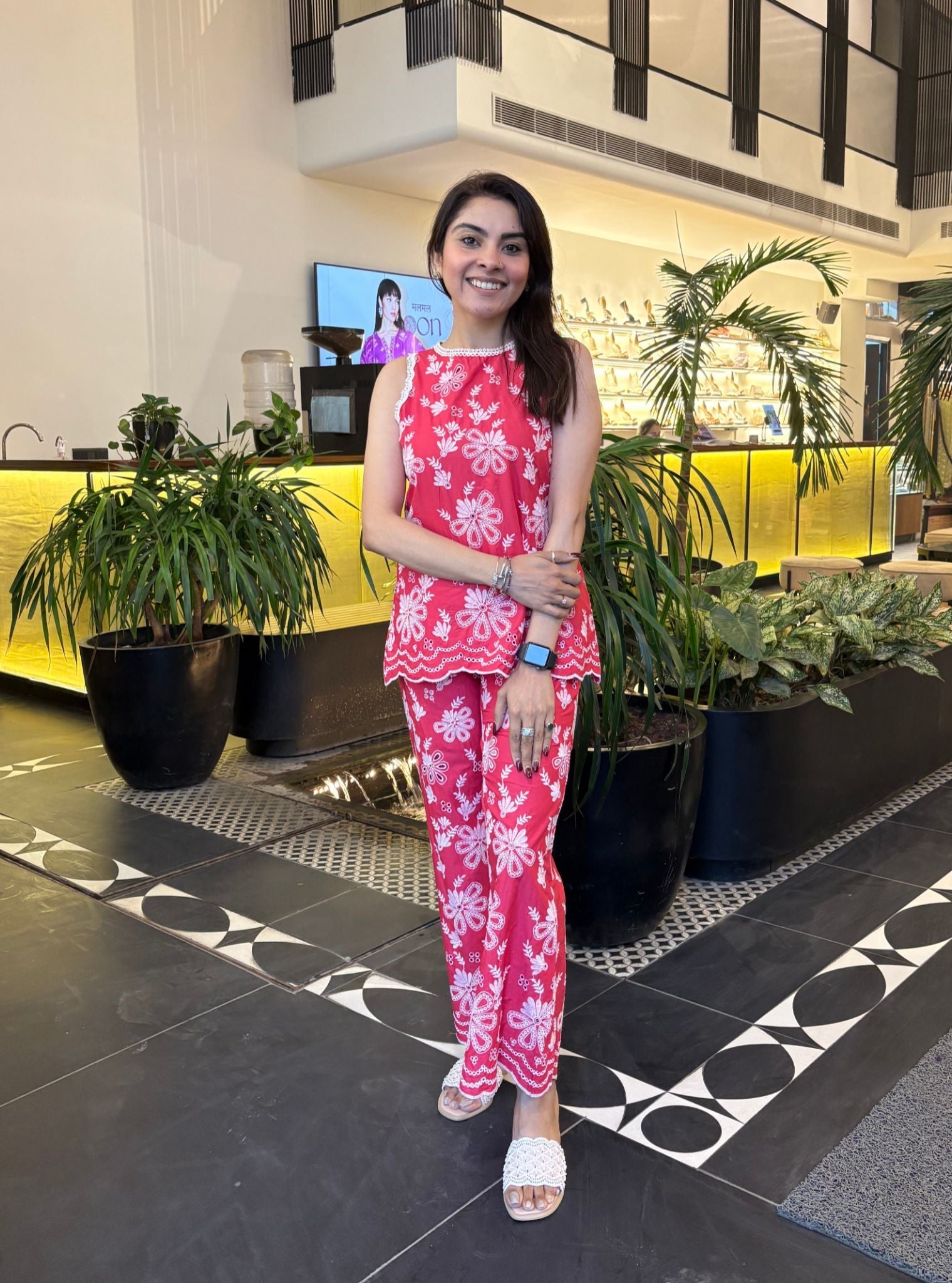 Neve Supima Cotton Fuschia Co-ord Set