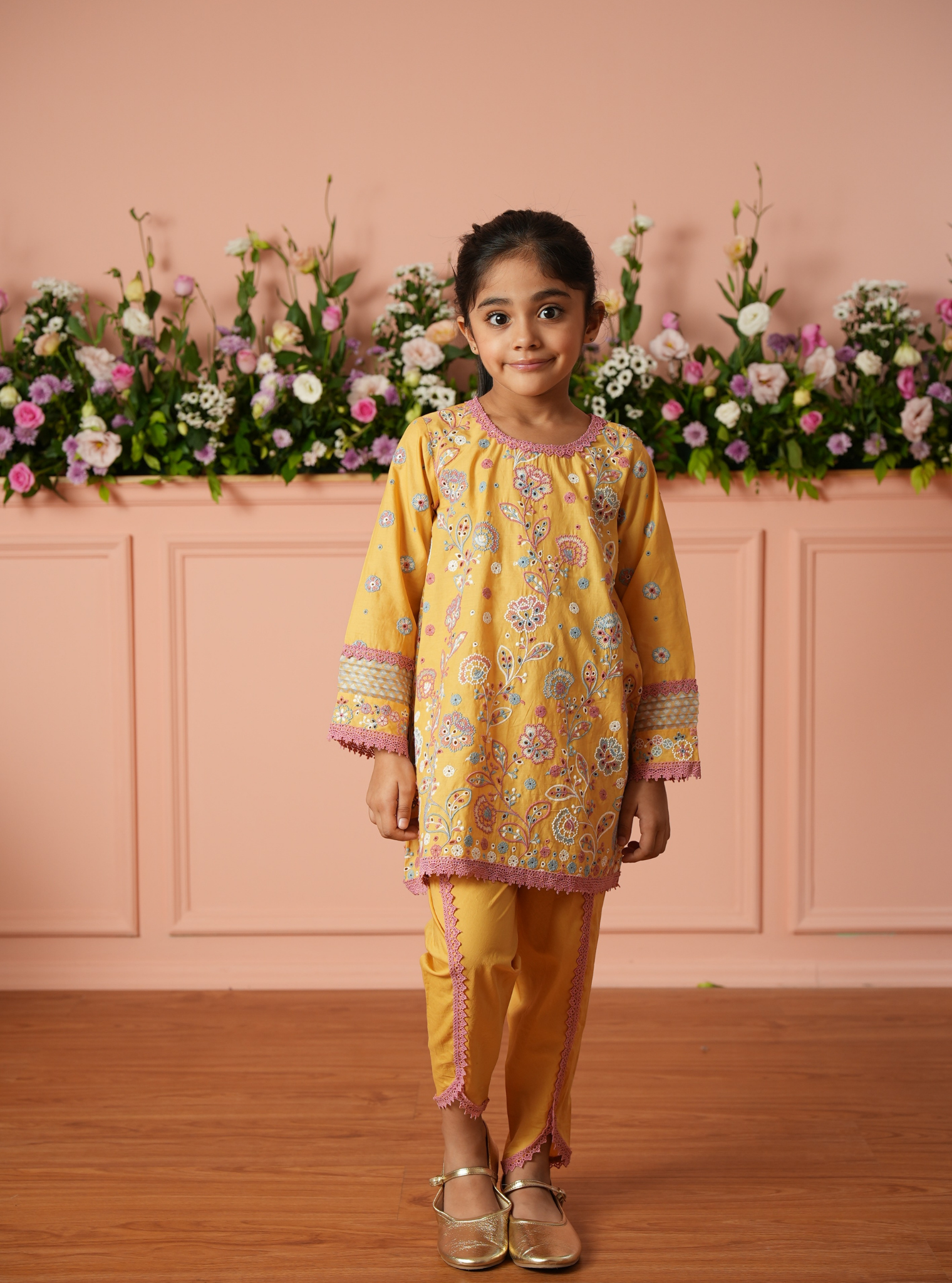 Revina Supima Cotton Mustard Kurta Set
