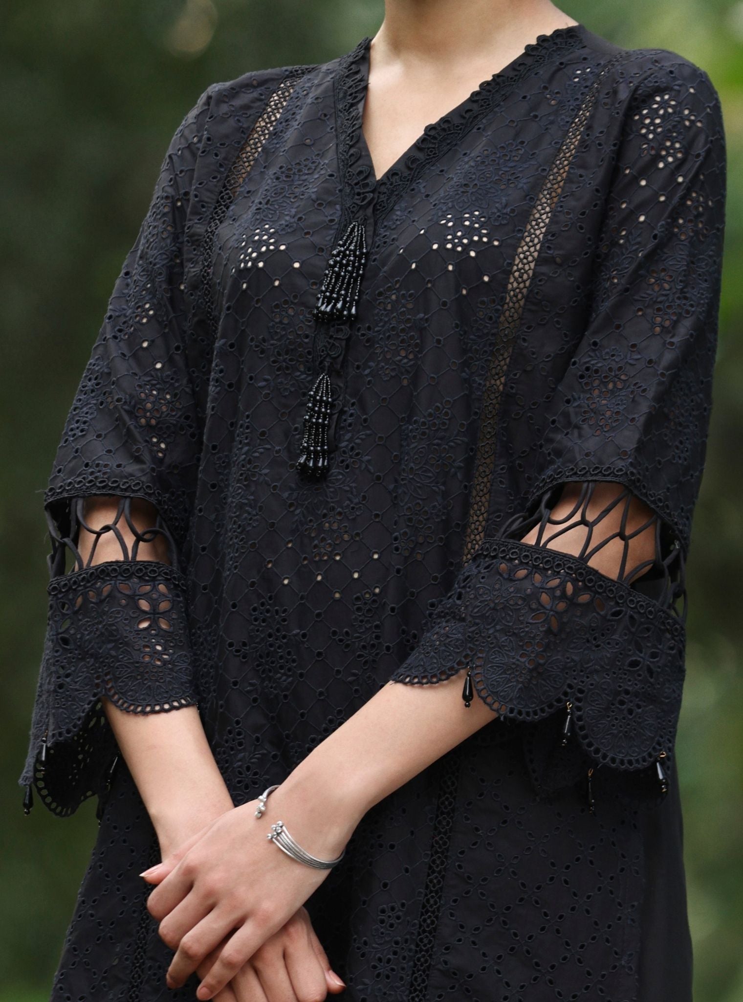 Aaira Supima Cotton Black Kurta Set