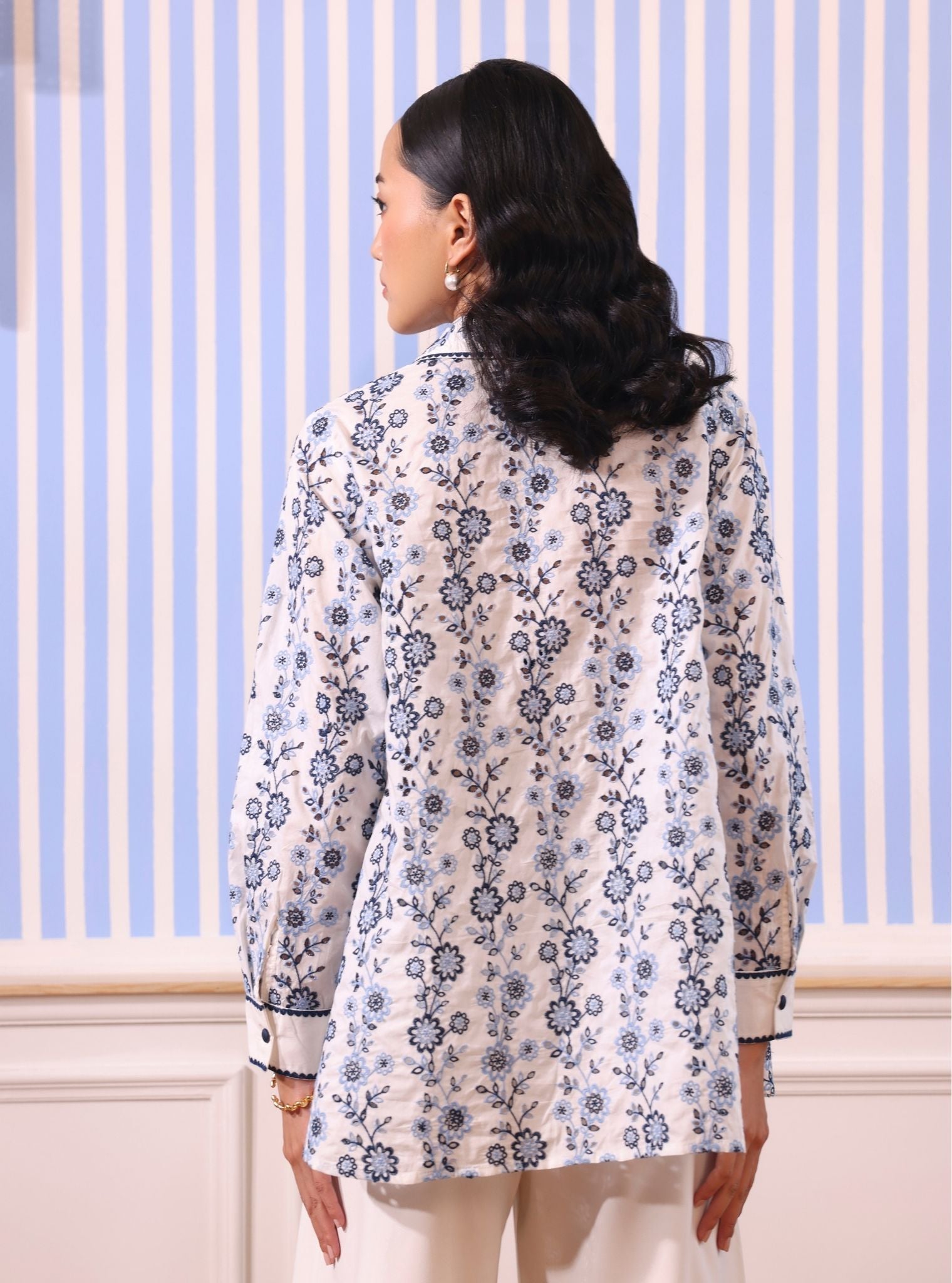 Mulmul Cotton Hugo White Shirt