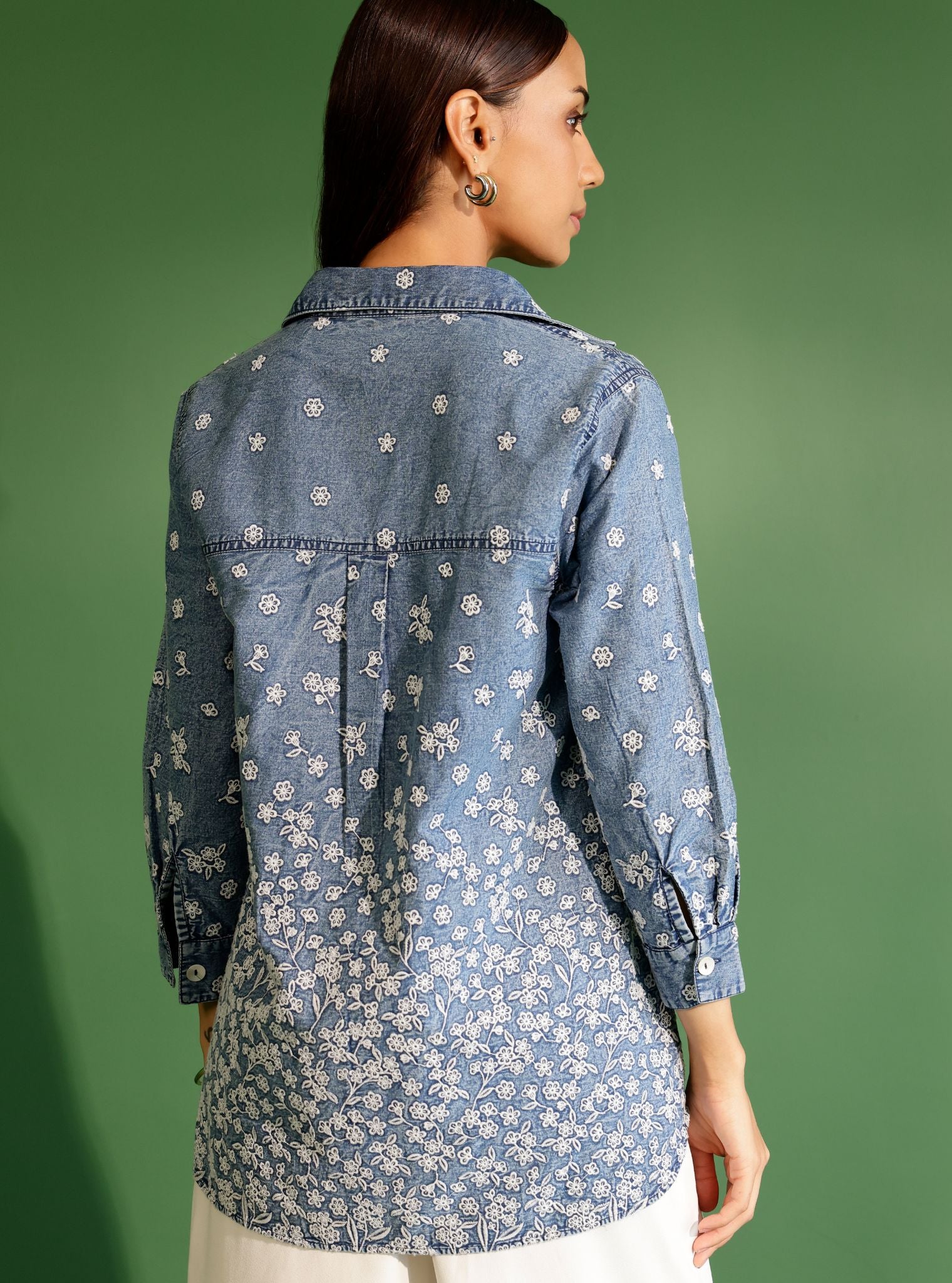 Cressida Denim Blue Shirt With Moor Pant