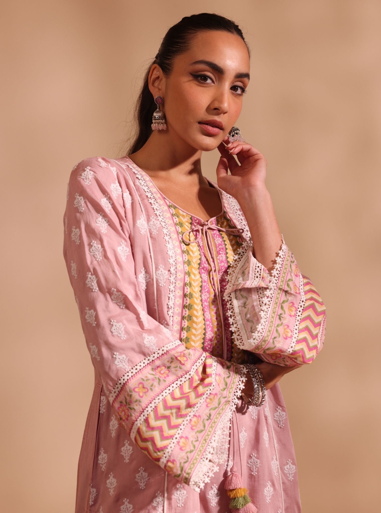 Anvita Lawn Pink Kurta Set