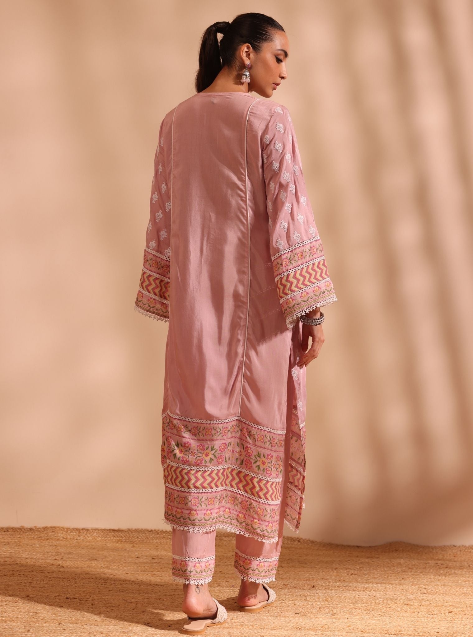 Anvita Lawn Pink Kurta Set