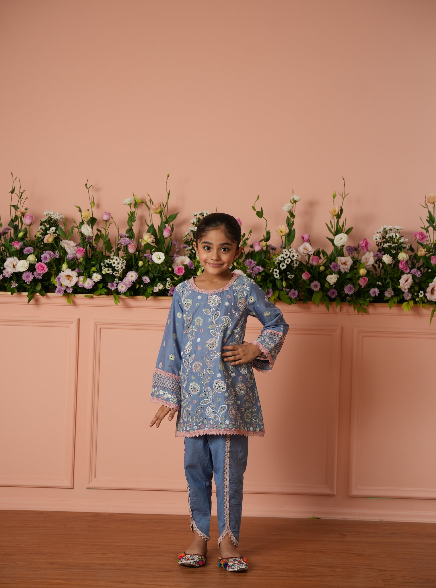 Revina Supima Cotton Blue Kurta Set