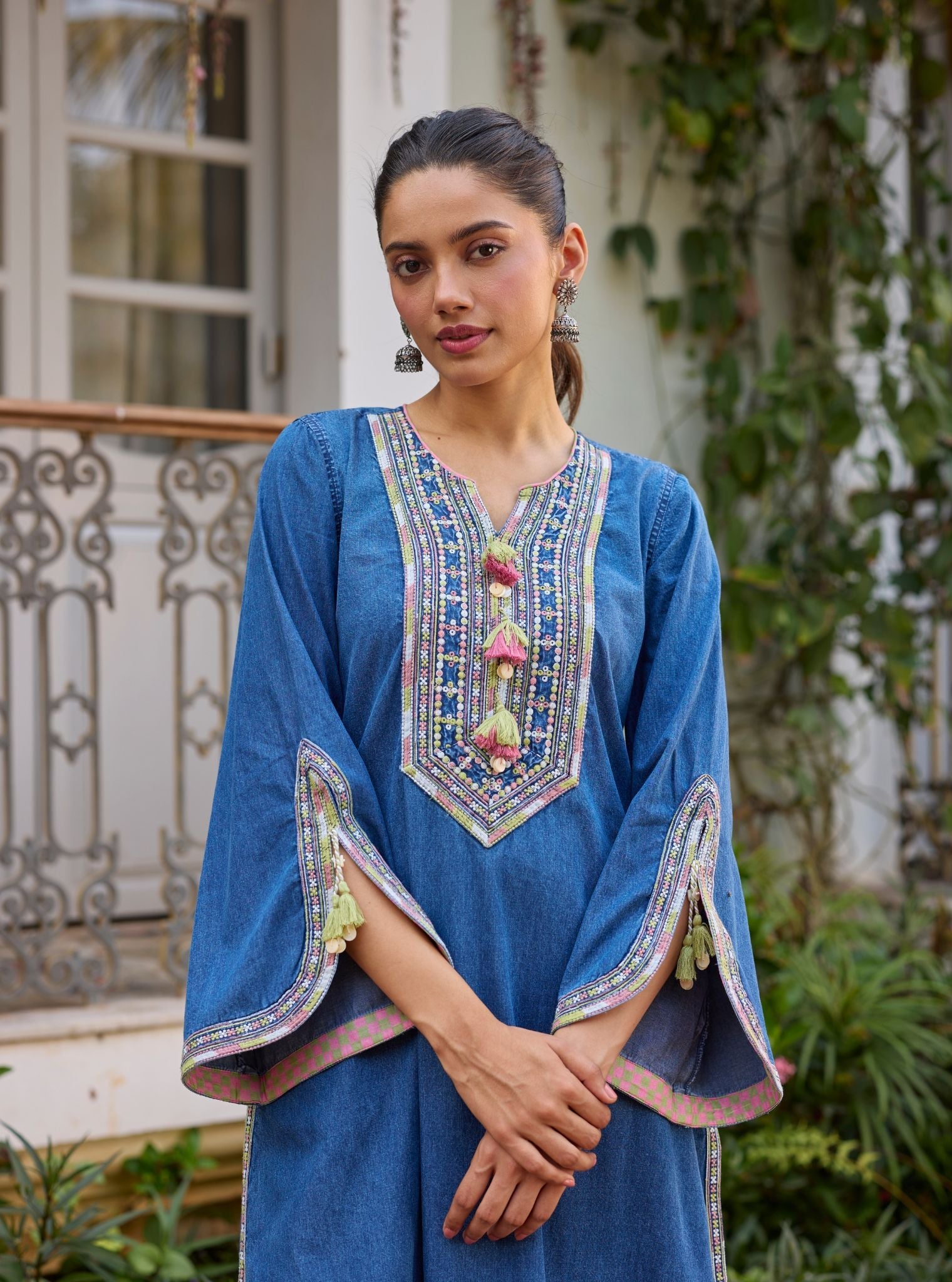 Tivo Denim Kurta Set