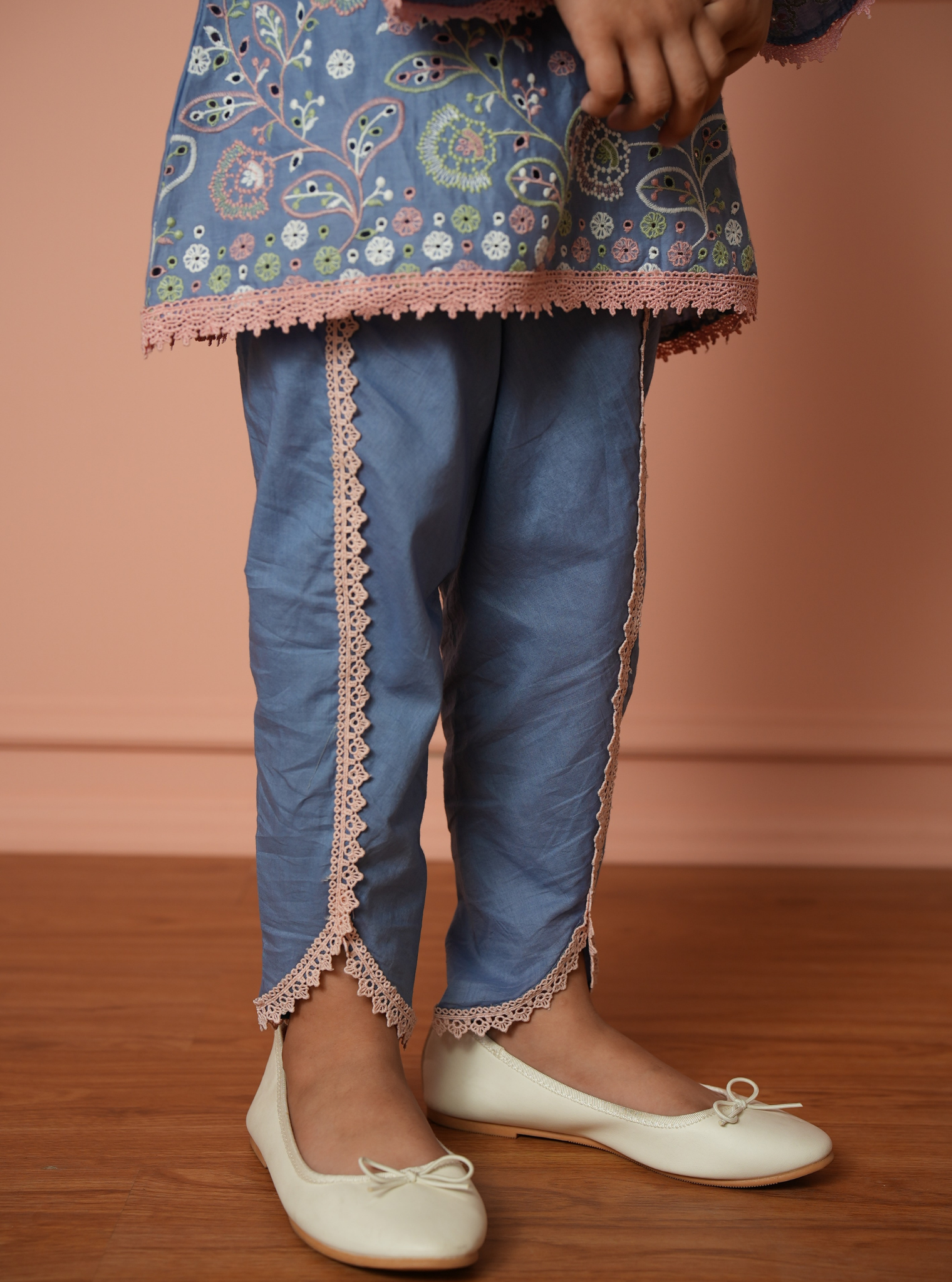 Revina Supima Cotton Blue Kurta Set
