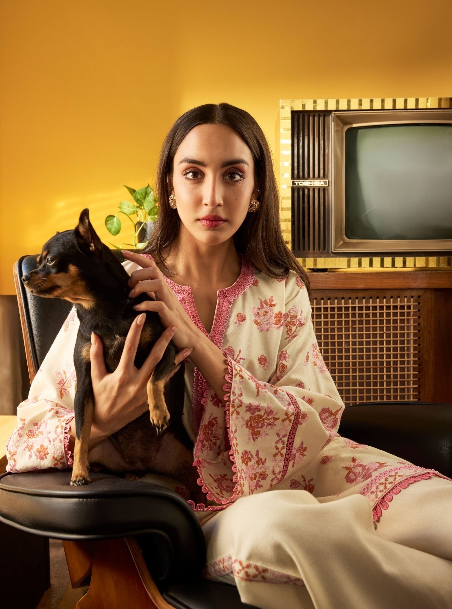 Lottie Wool Off White Kurta Set