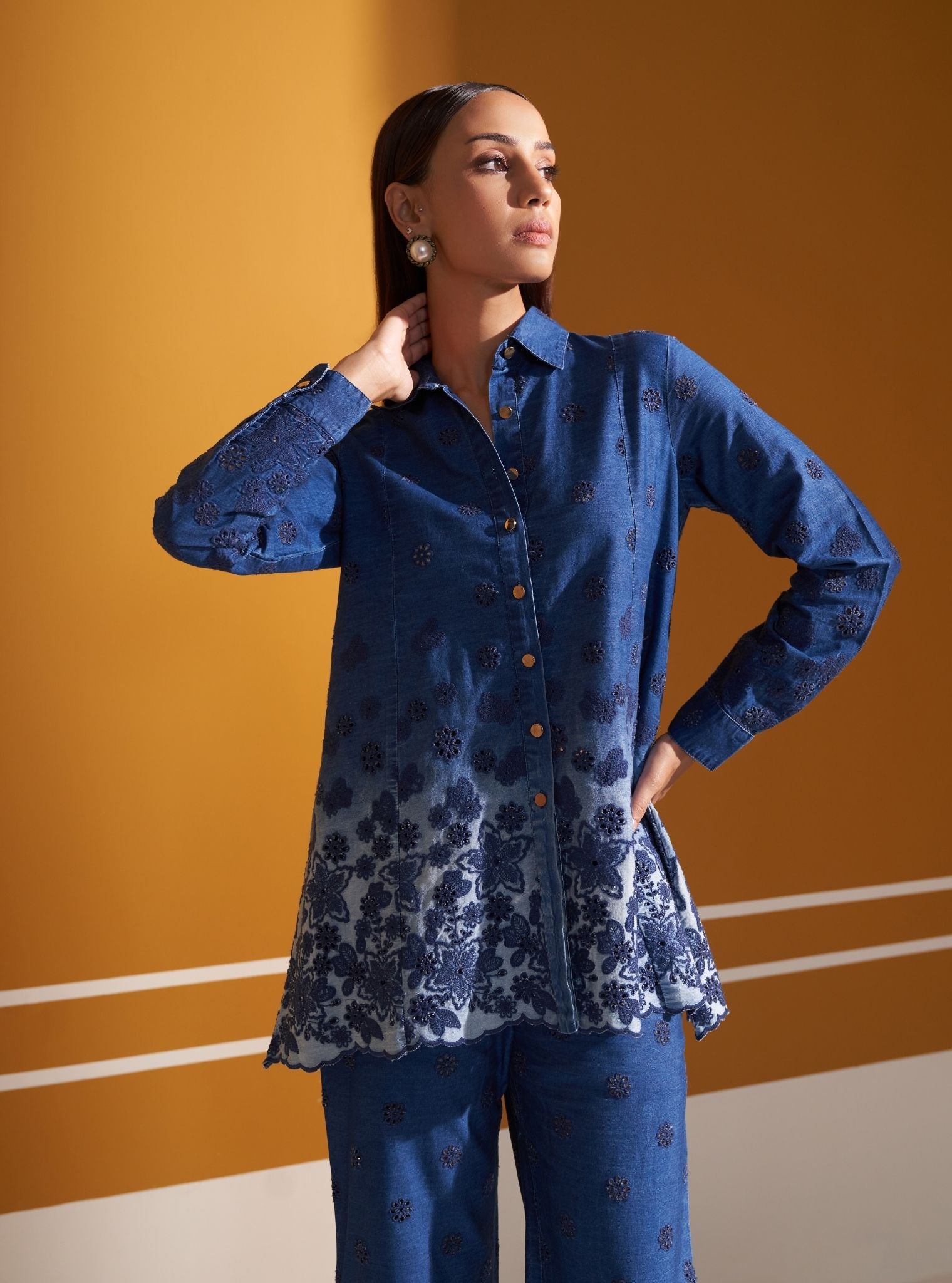 Cheshire Denim Blue Co-ord Set