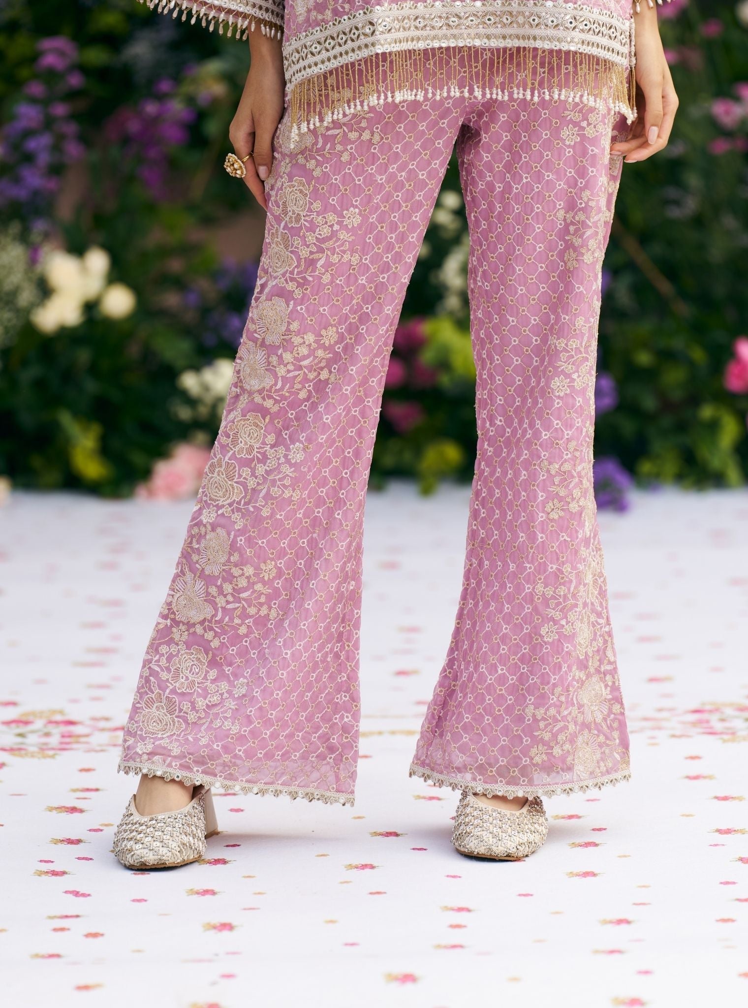 Mudita Organza Lilac Co-ord Set