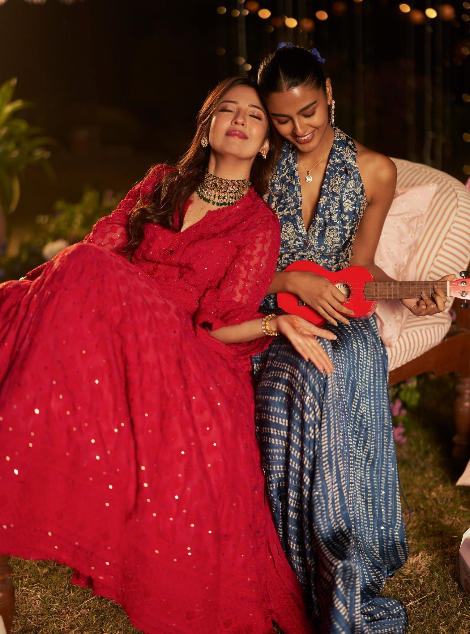 Kilol Organza Red Lehenga