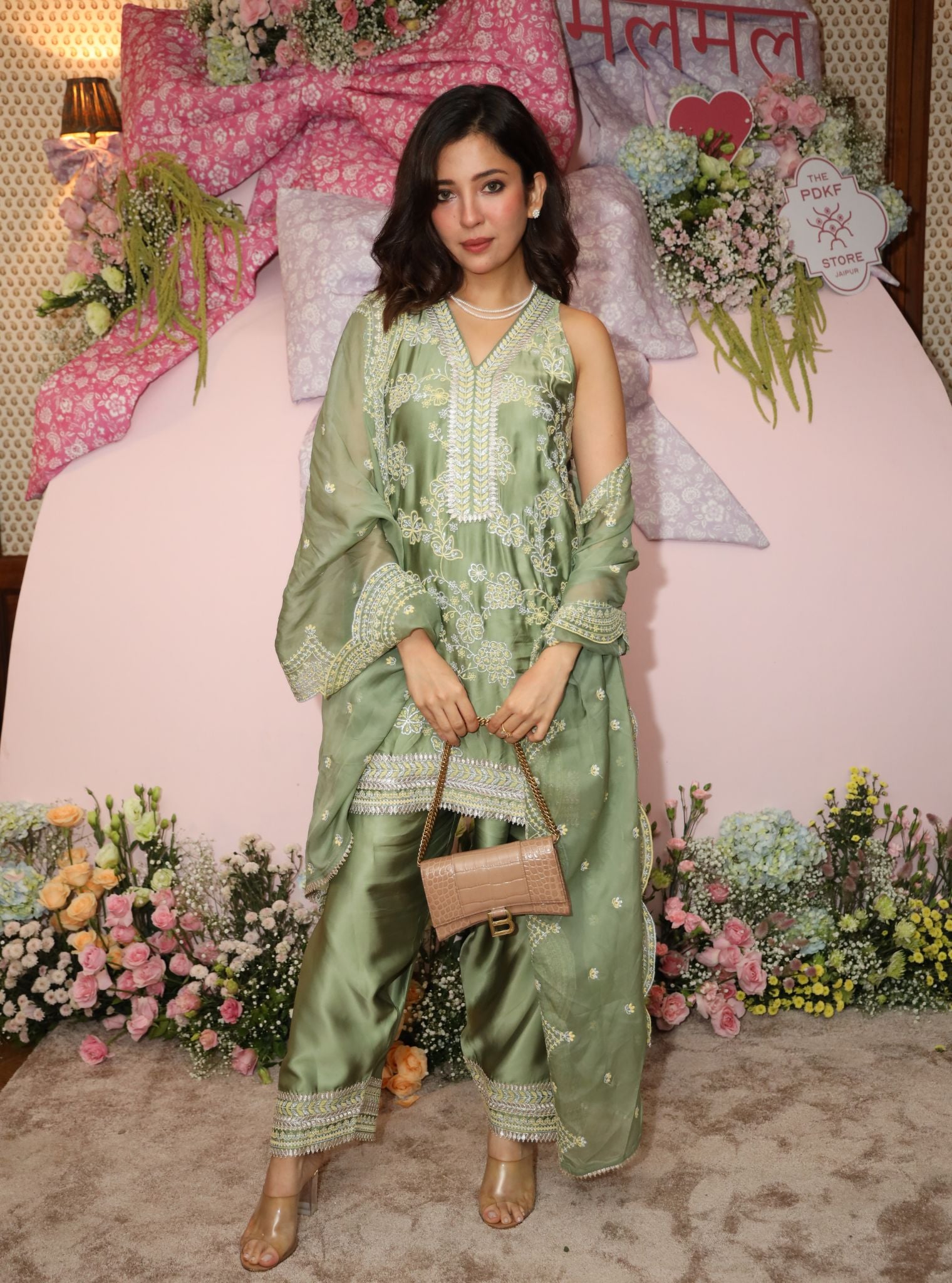 Jivara Sage Green Kurta Set