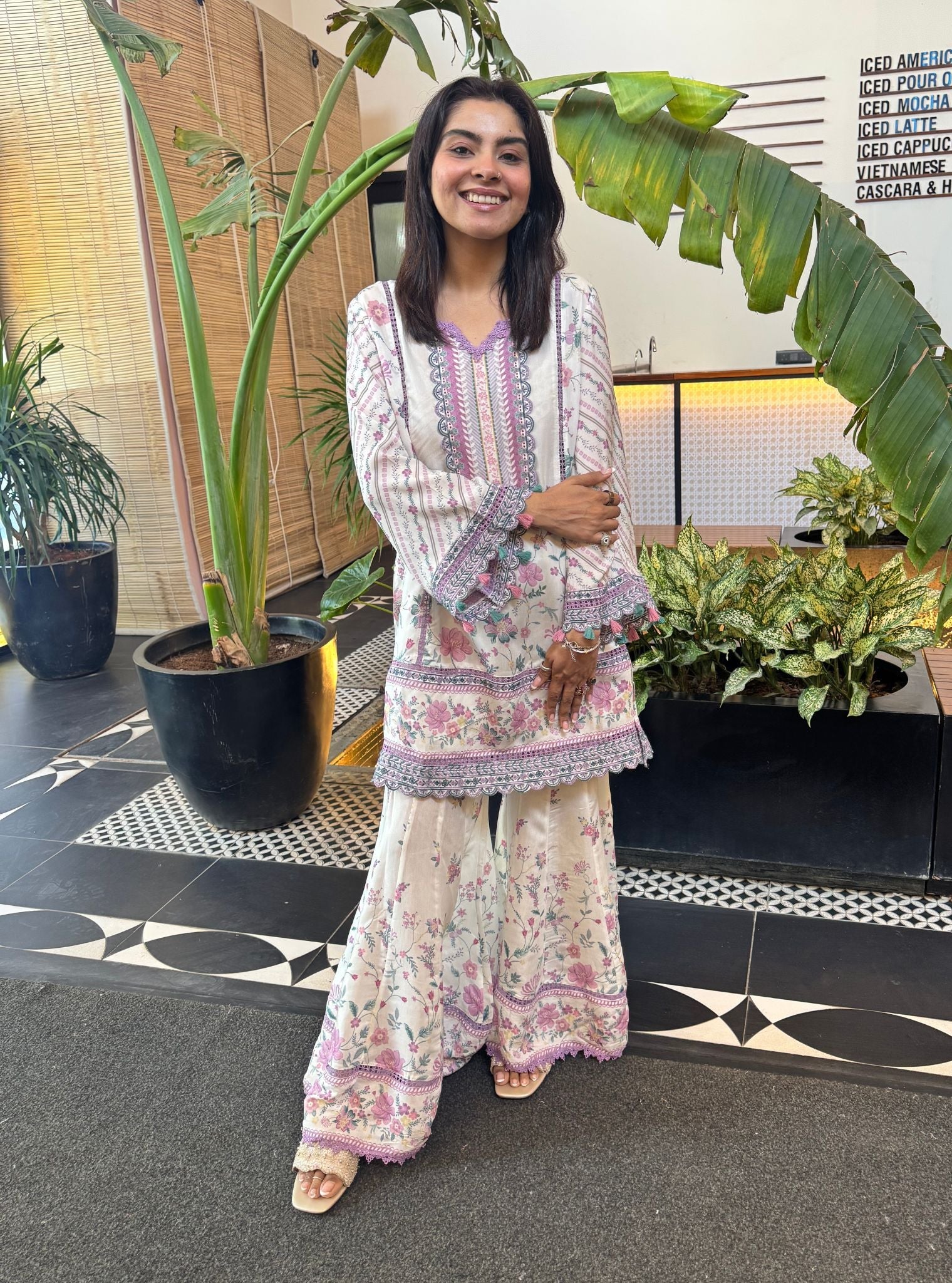 Miran Lawn Printed White Kurta Set