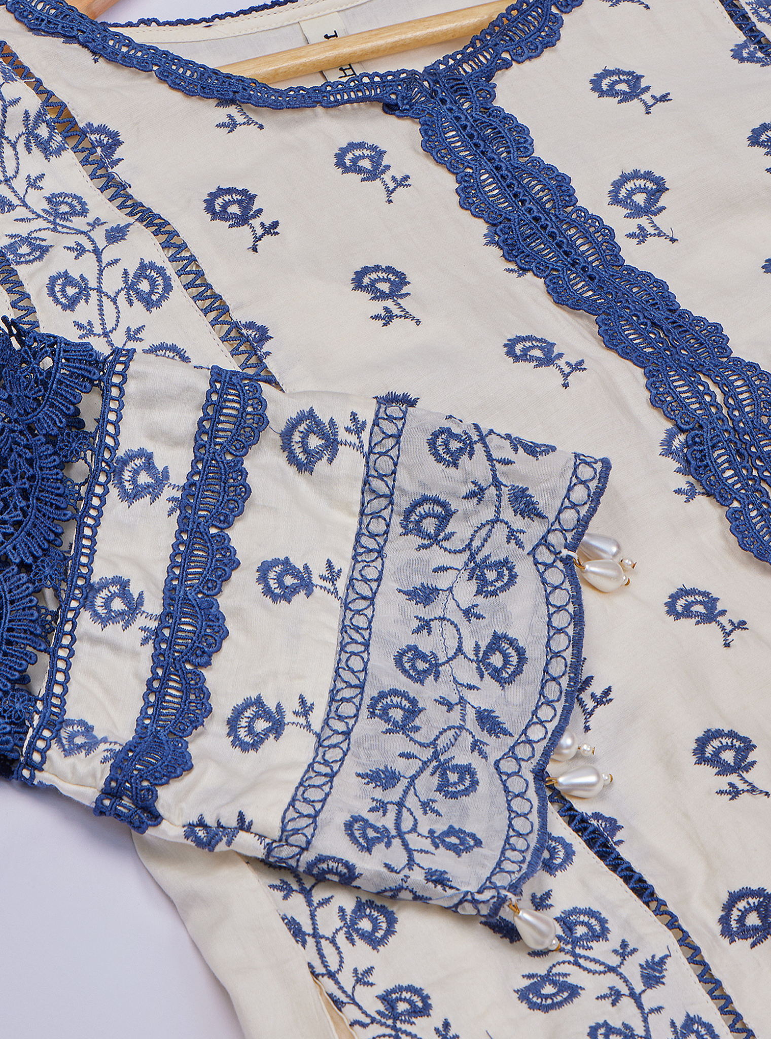 Svasti Pima Off White Kurta Set