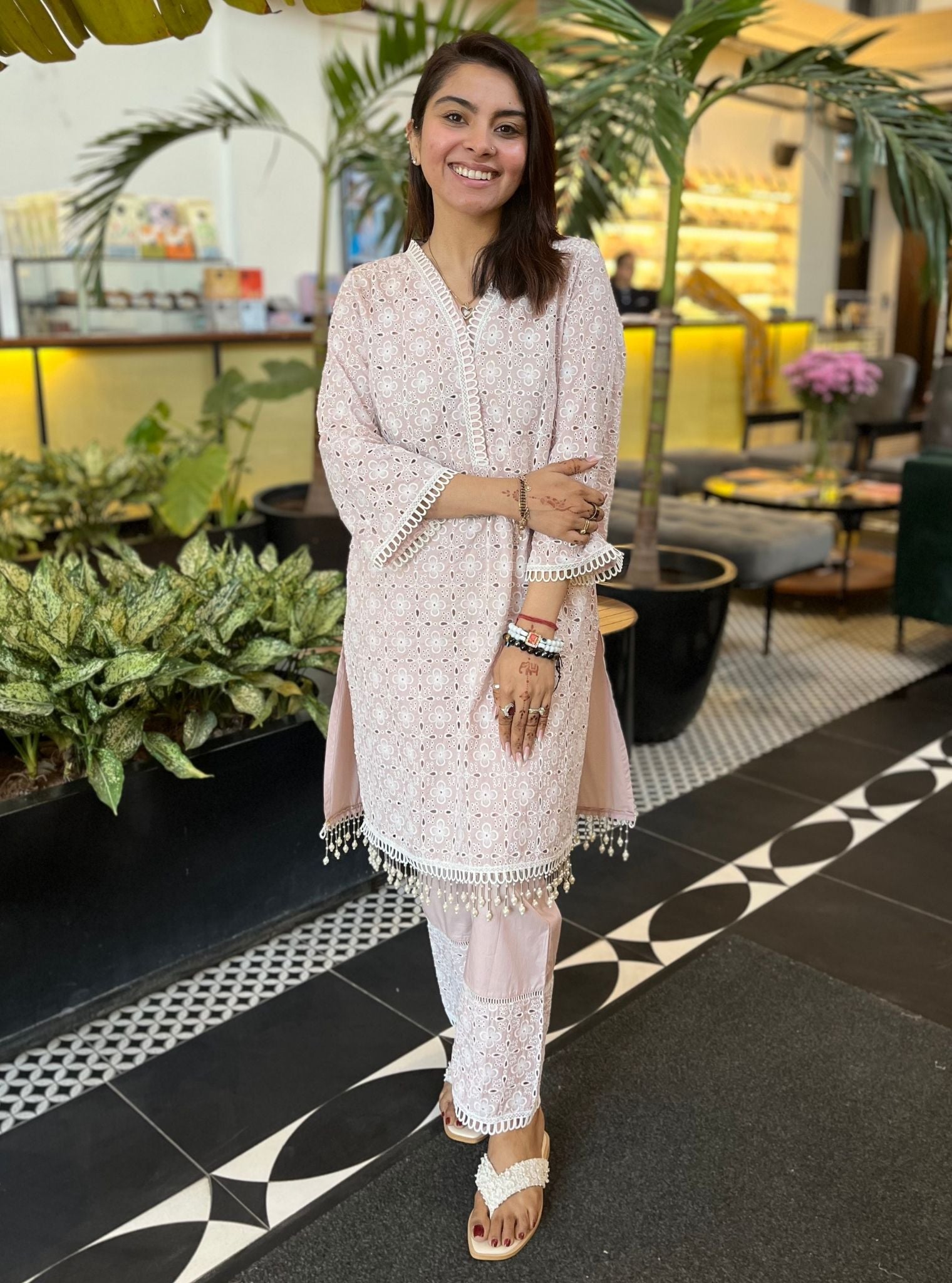 Danira Supima Cotton Pink Kurta Set