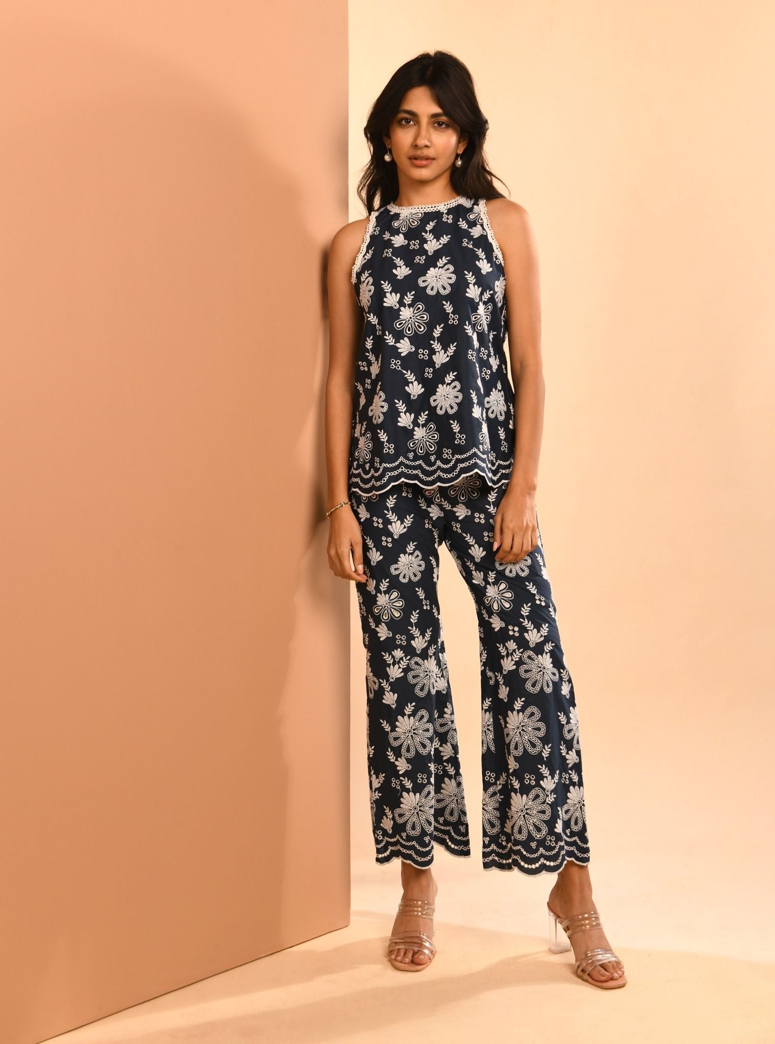 Neve Supima Cotton Navy Co-ord Set