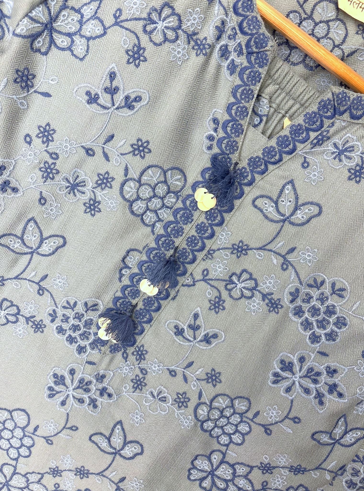 Mabel Wool Light Blue Kurta Set