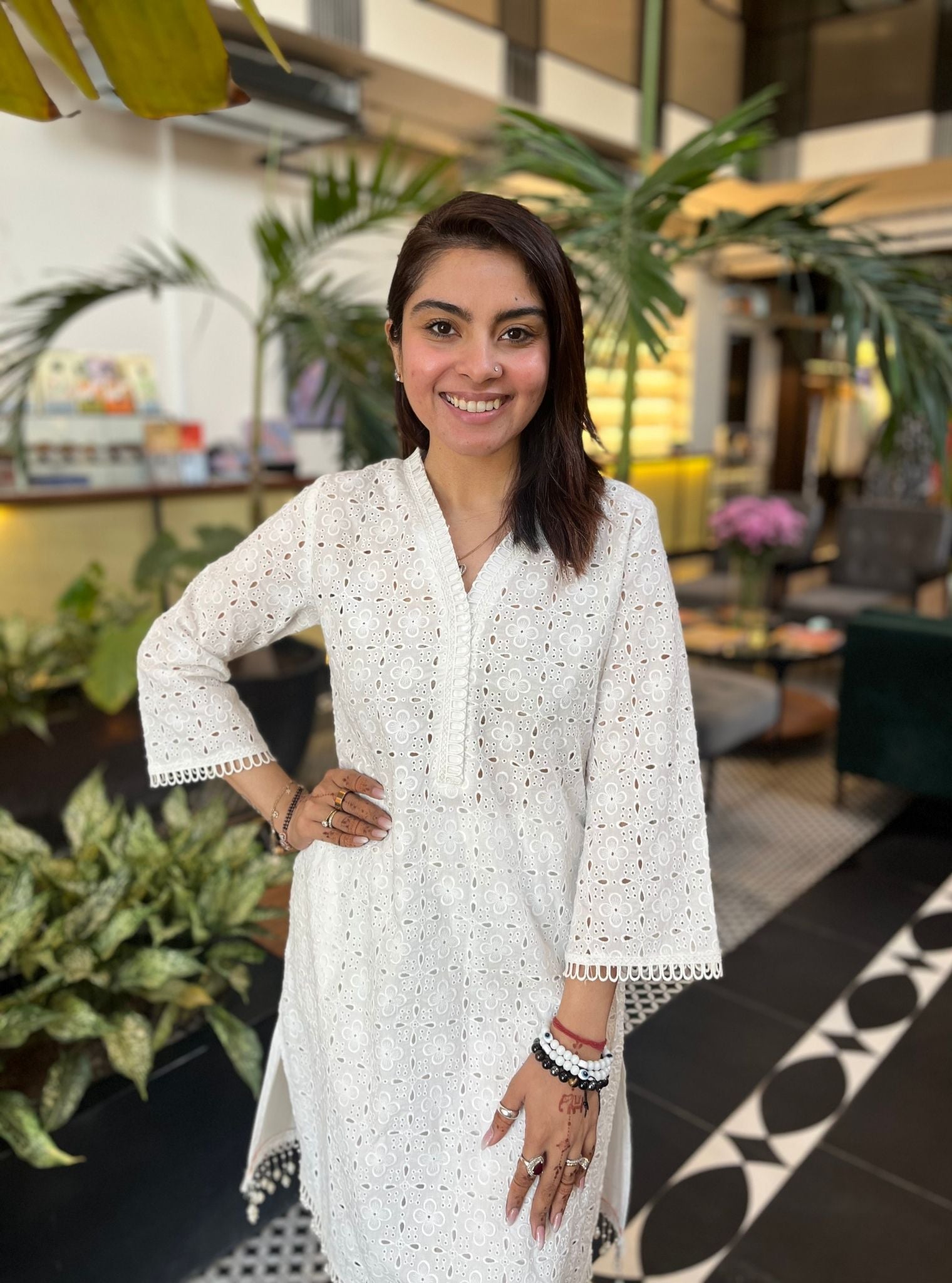 Danira Supima Cotton White Kurta Set