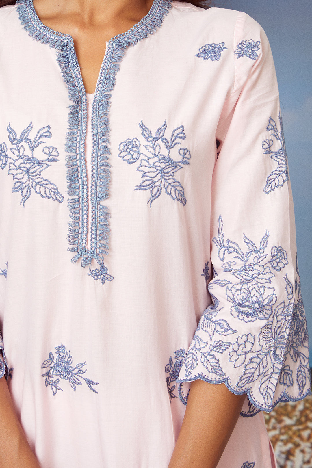 Azure Supima Cotton Kurta Set