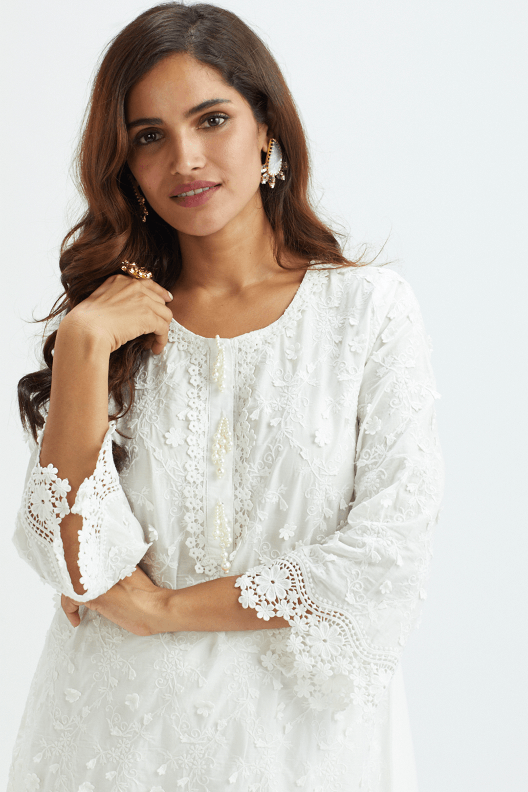 Baybreeze Supima Cotton White Kurta