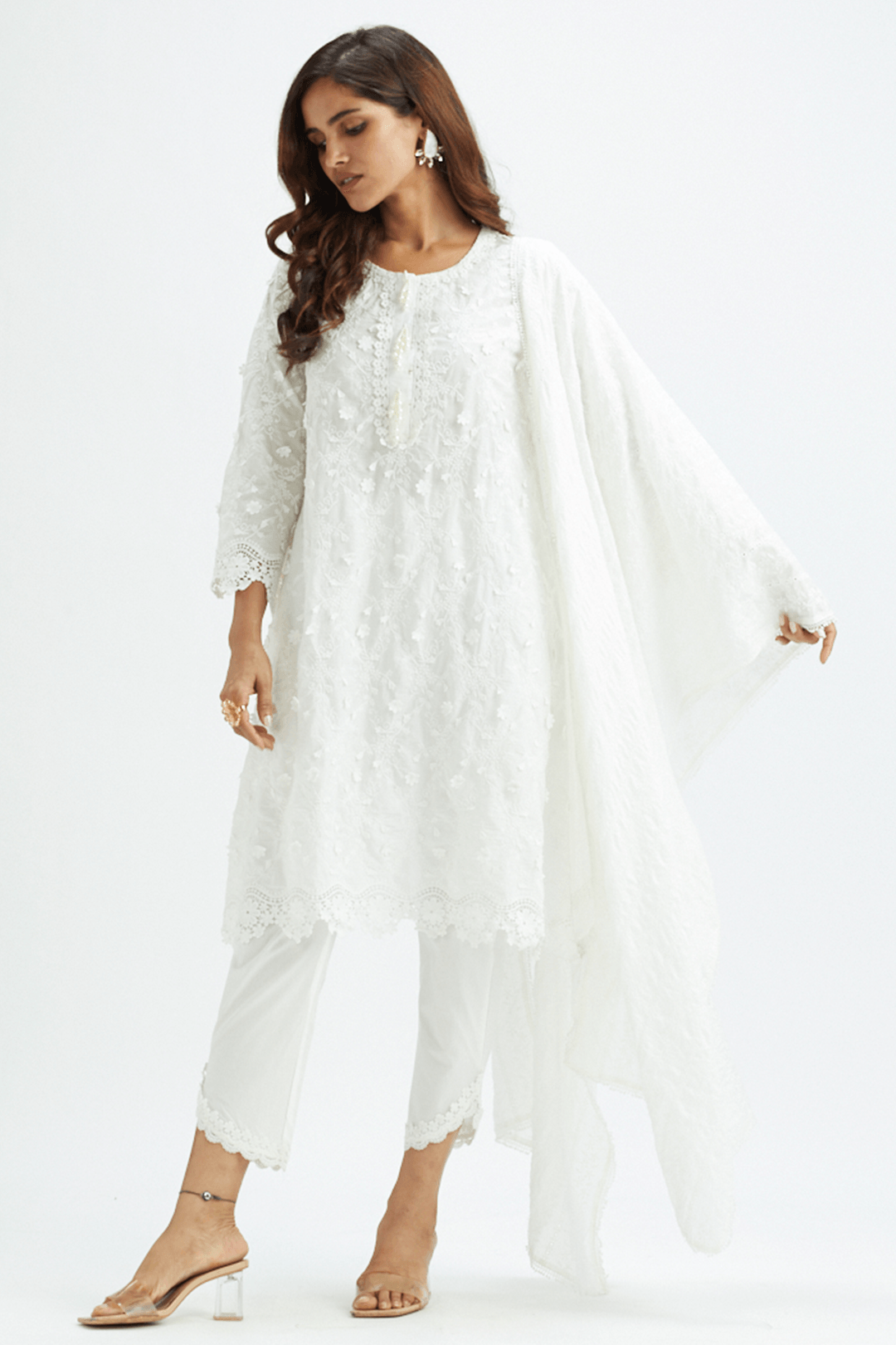Baybreeze Supima Cotton White Kurta