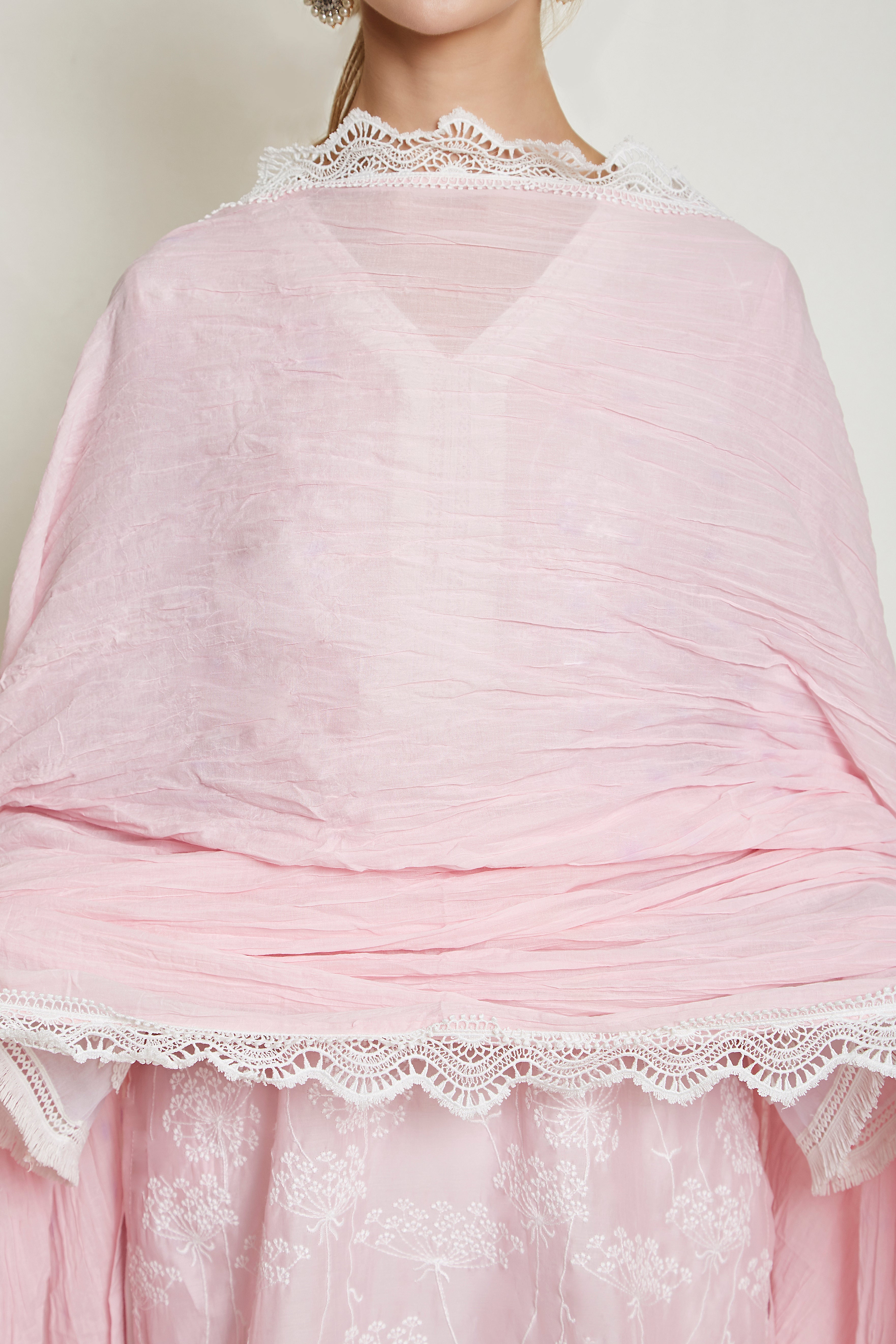 CRINKLE CHUNNI (Pink)