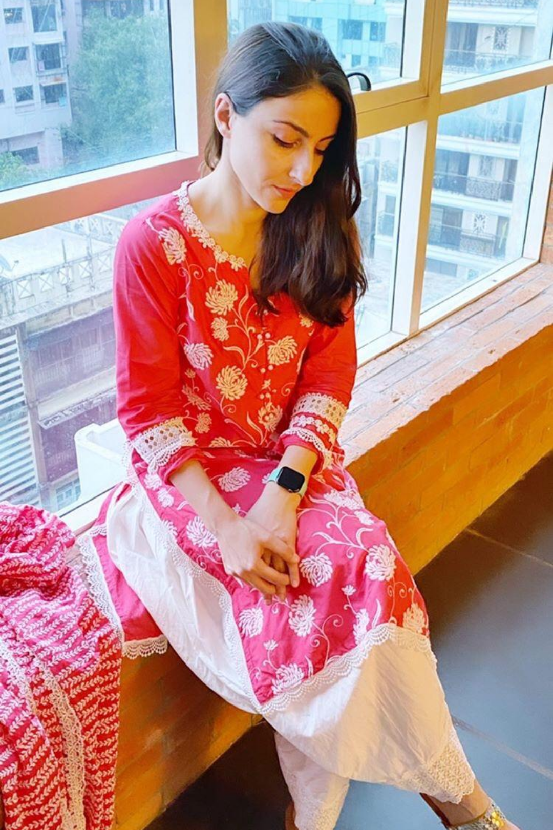 Mulmul Cotton Claudia Kurta With Patiala