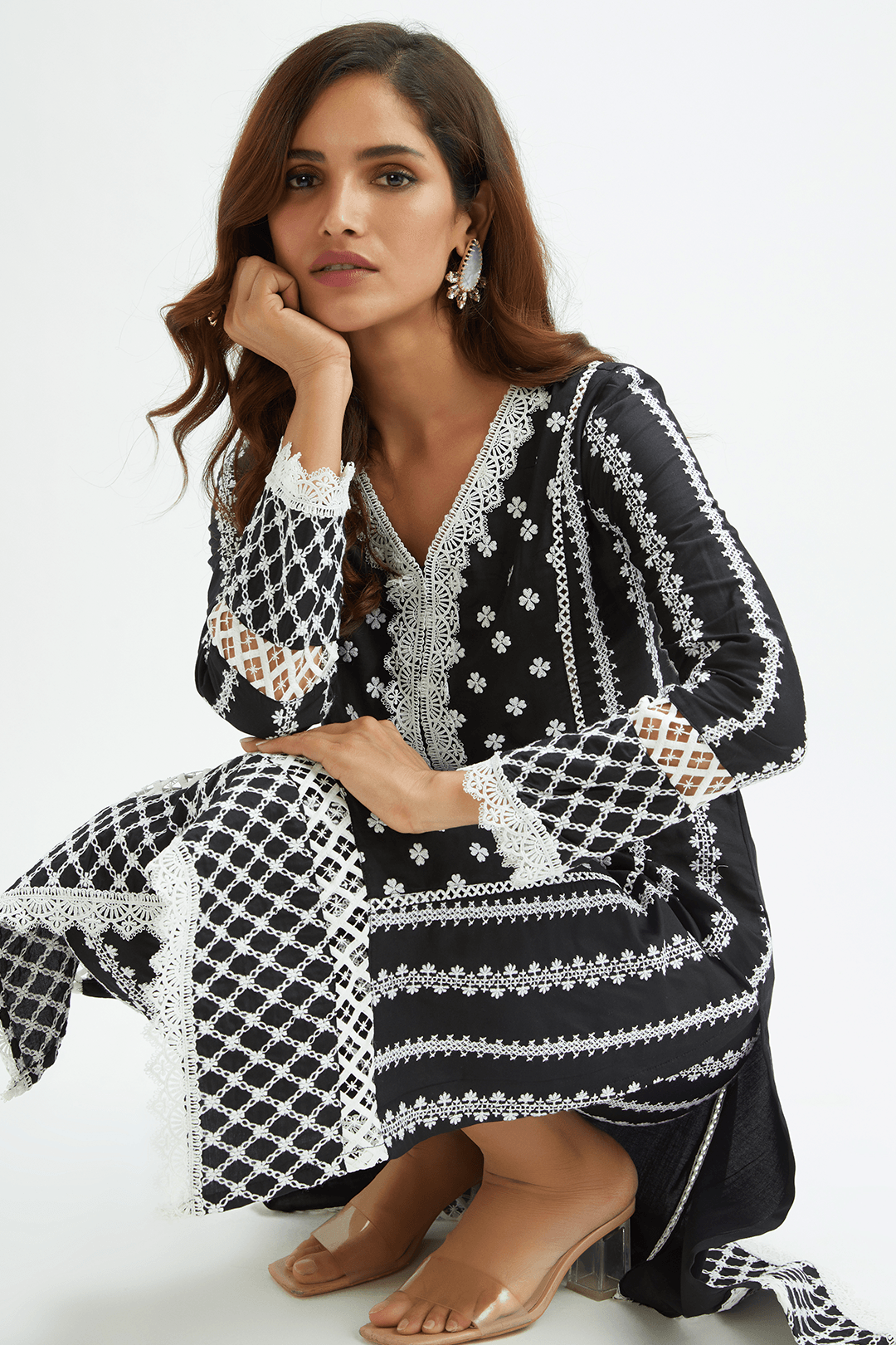 Daydream Pima Satin Kurta Set