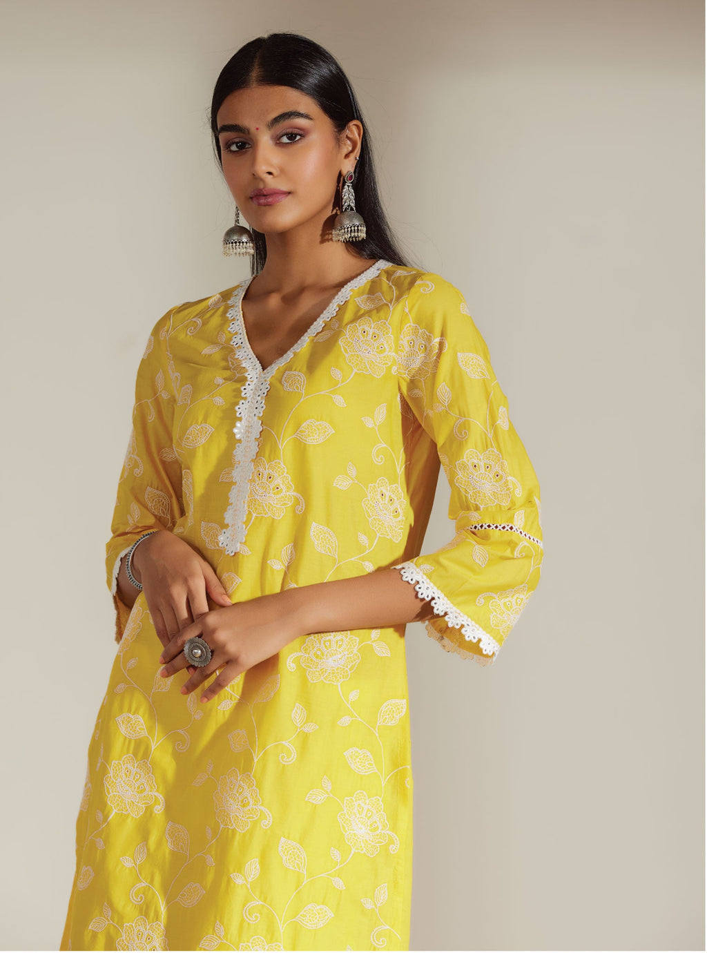 Rosewood Supima Cotton Mango Kurta Set