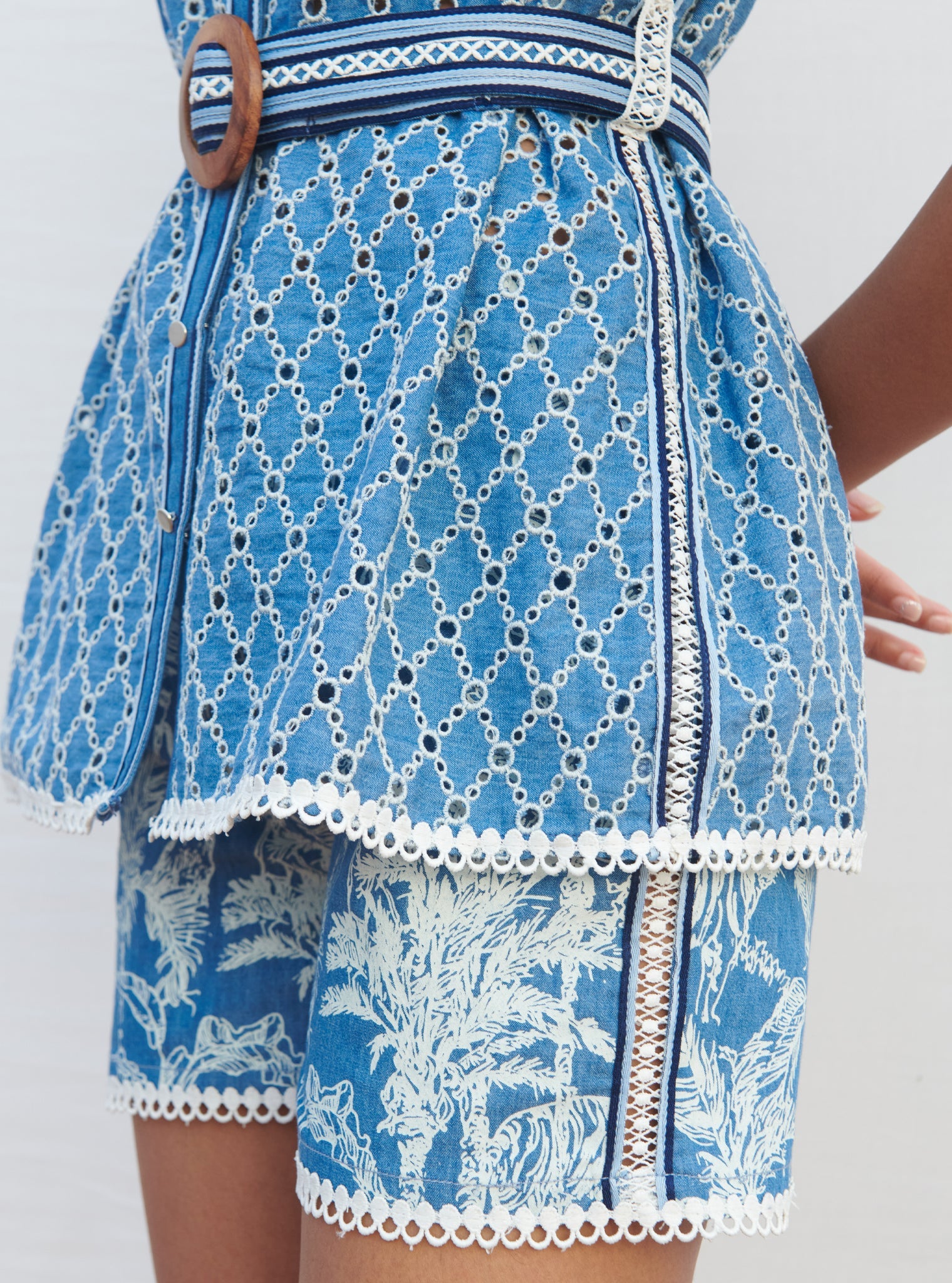 Flynn Denim Dark Blue Co-ord Set