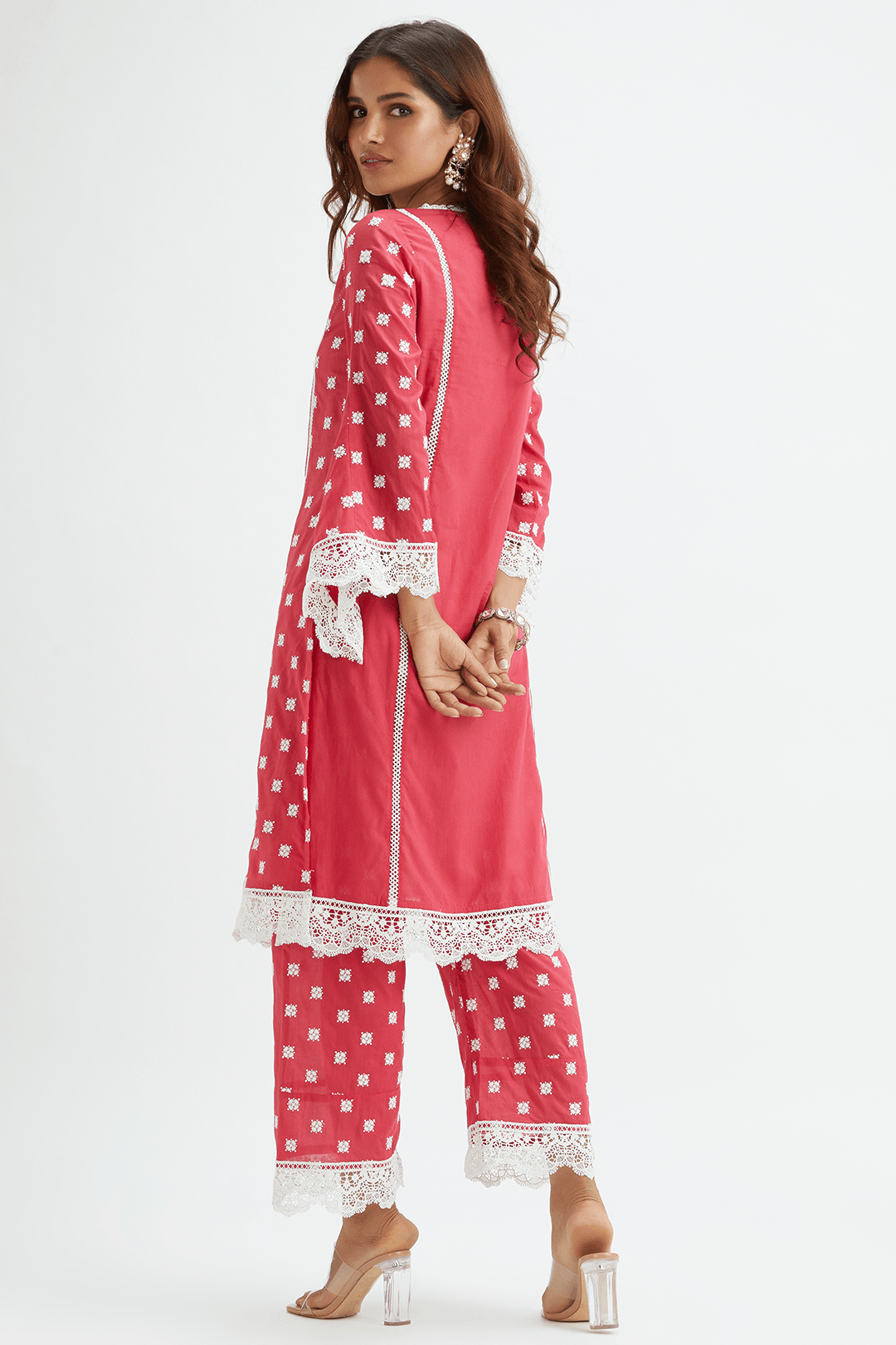 Finch Red Kurta