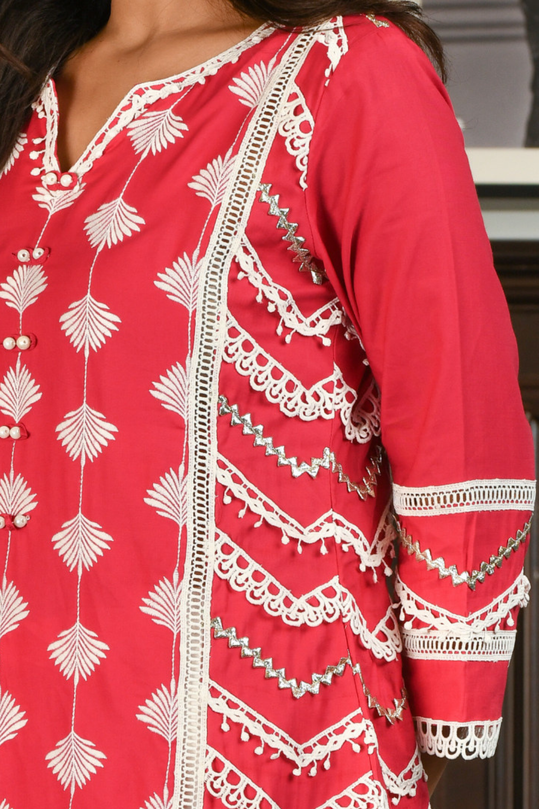 PIMA SATIN KEIKO KURTA