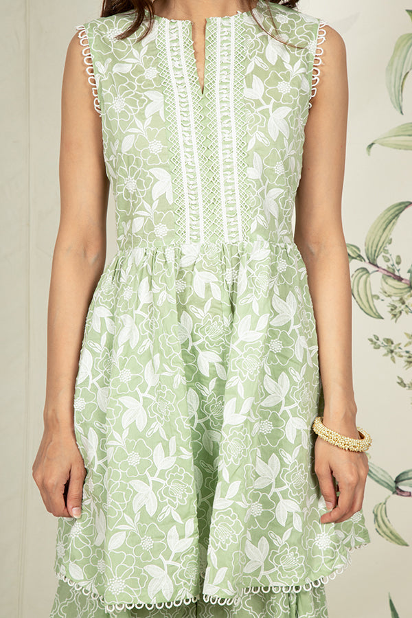 Magnolia Kurta and Embroidered Sharara