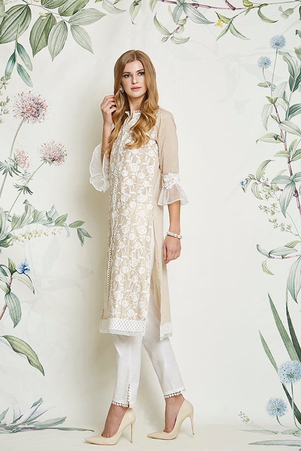 Rose Beige Kurta Set
