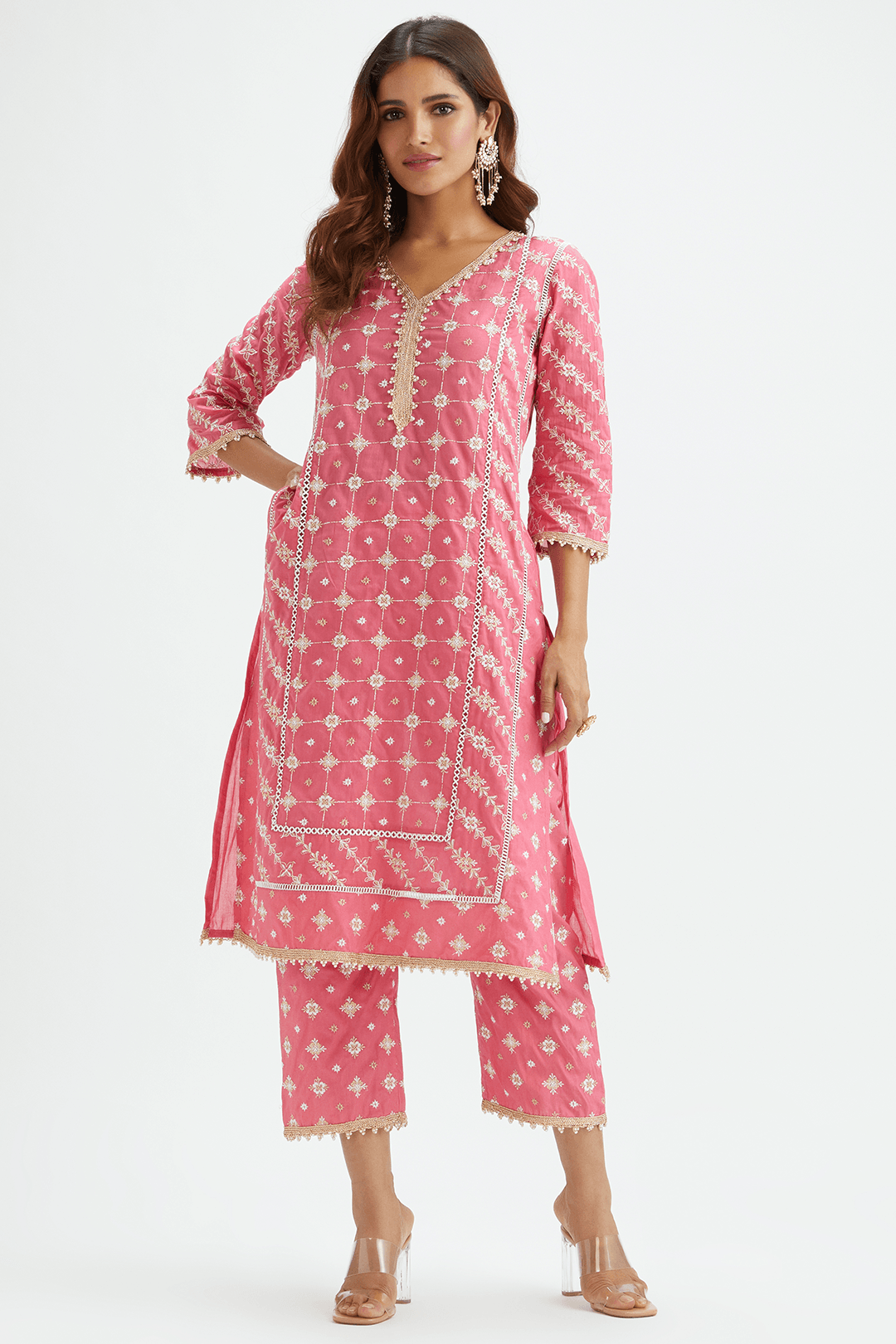 Pelican Fuchsia Kurta