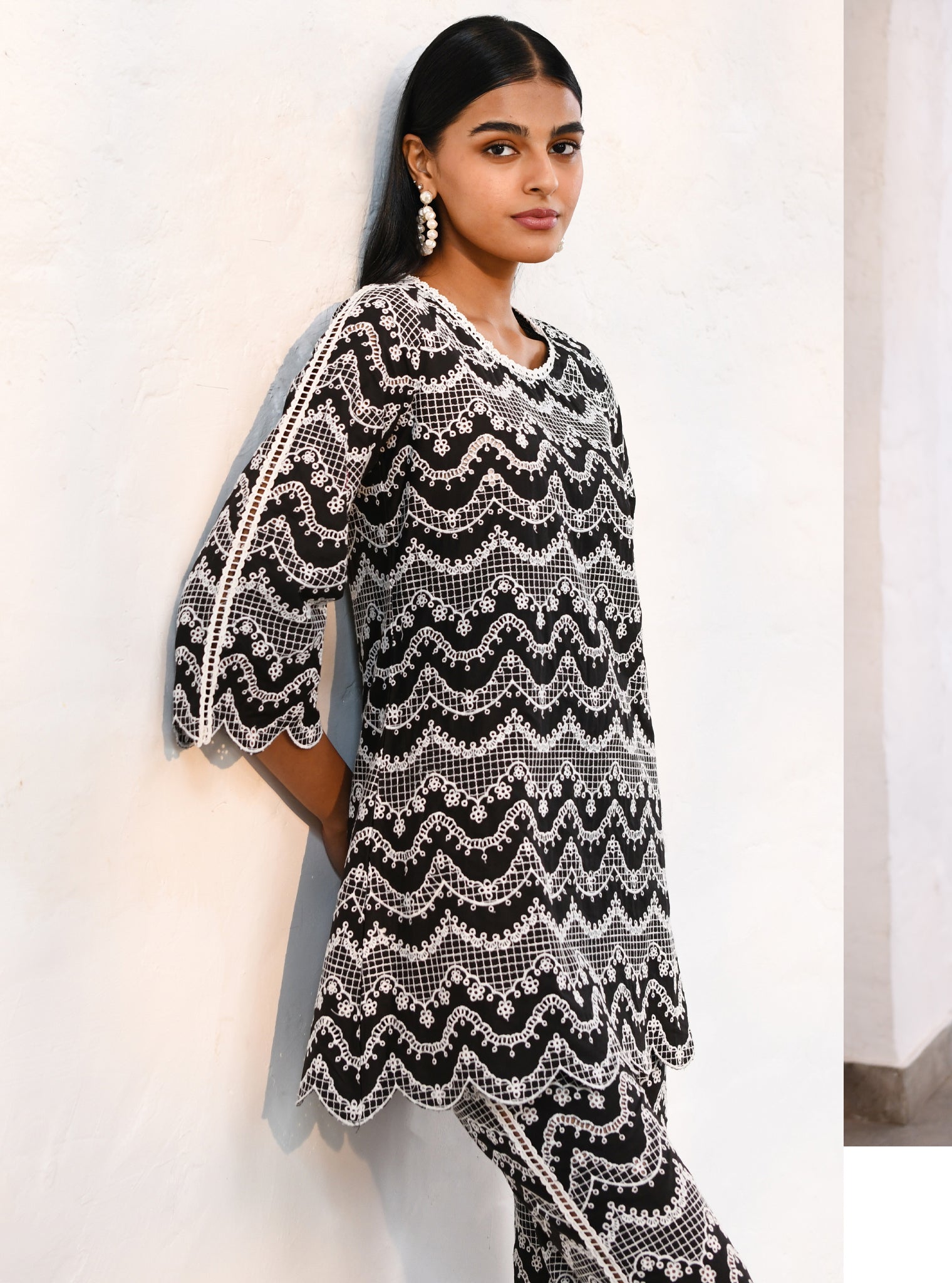 Preston Cotton Black Co-ord Set