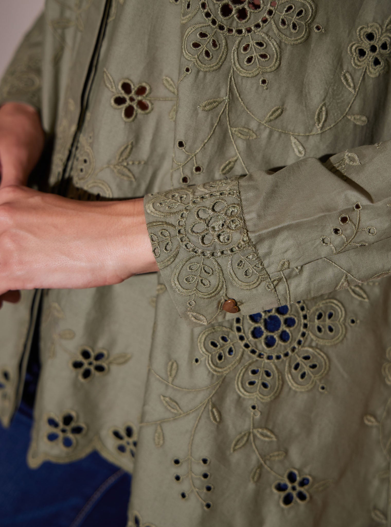 Ora Supima Cotton Olive Shirt