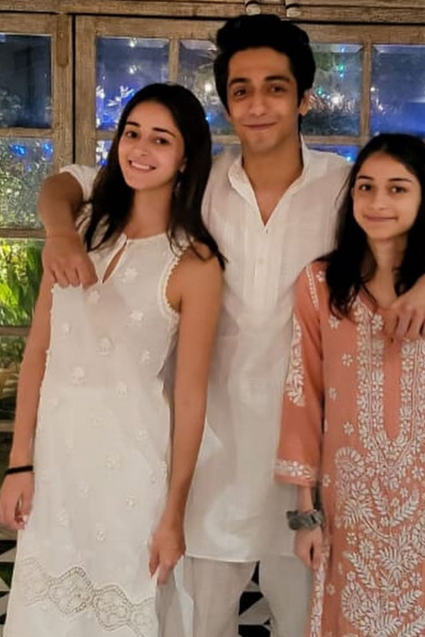 Mulmul Supima Cotton Paradise White Kurta