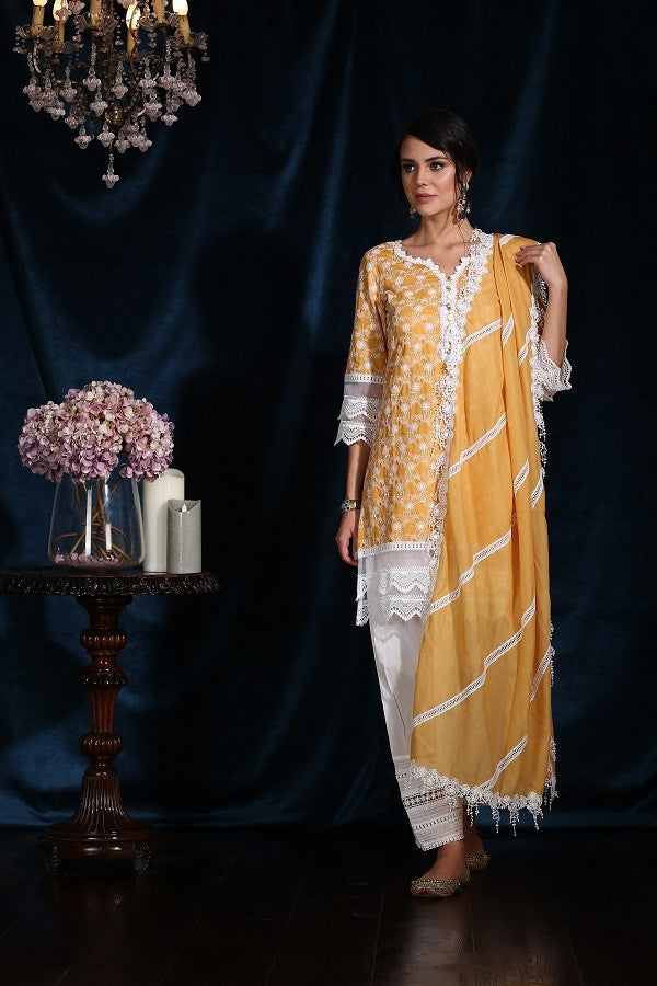 Ivy Kurta (Mustard)