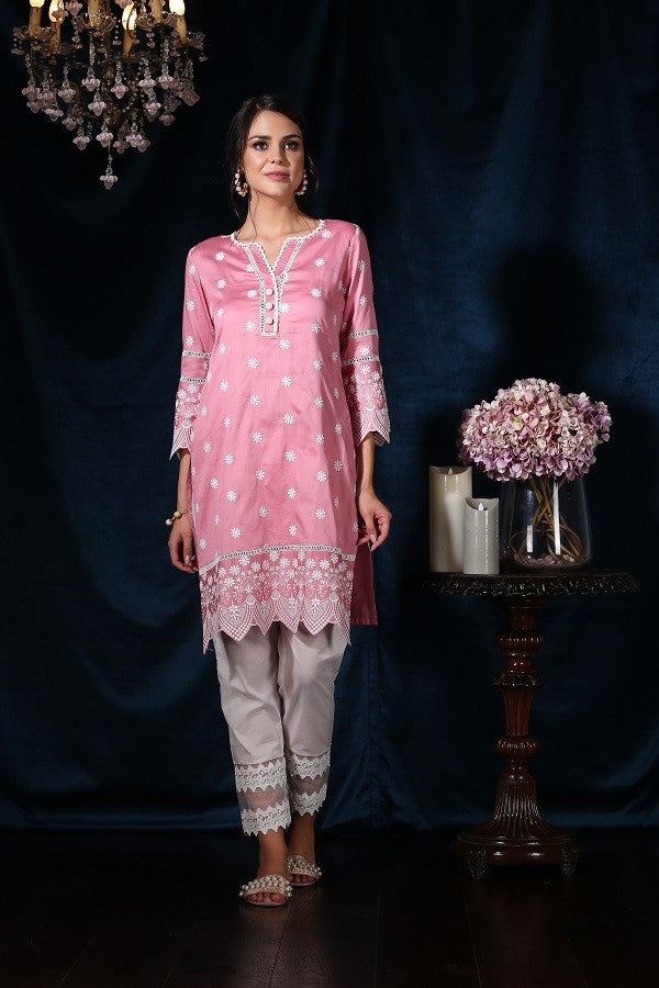 Moonflower Kurta (Blush)