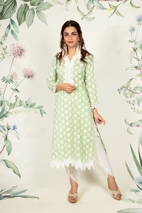 Holly Kurta Green and Dhoti Pyajama