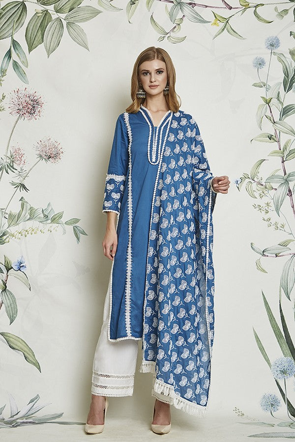Marigold Kurta Indigo
