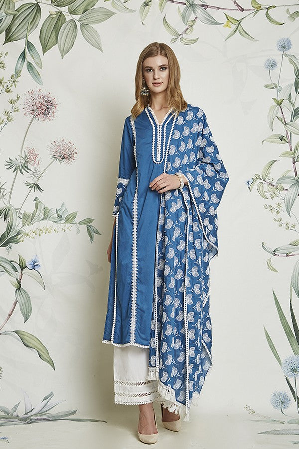 Marigold Kurta Indigo