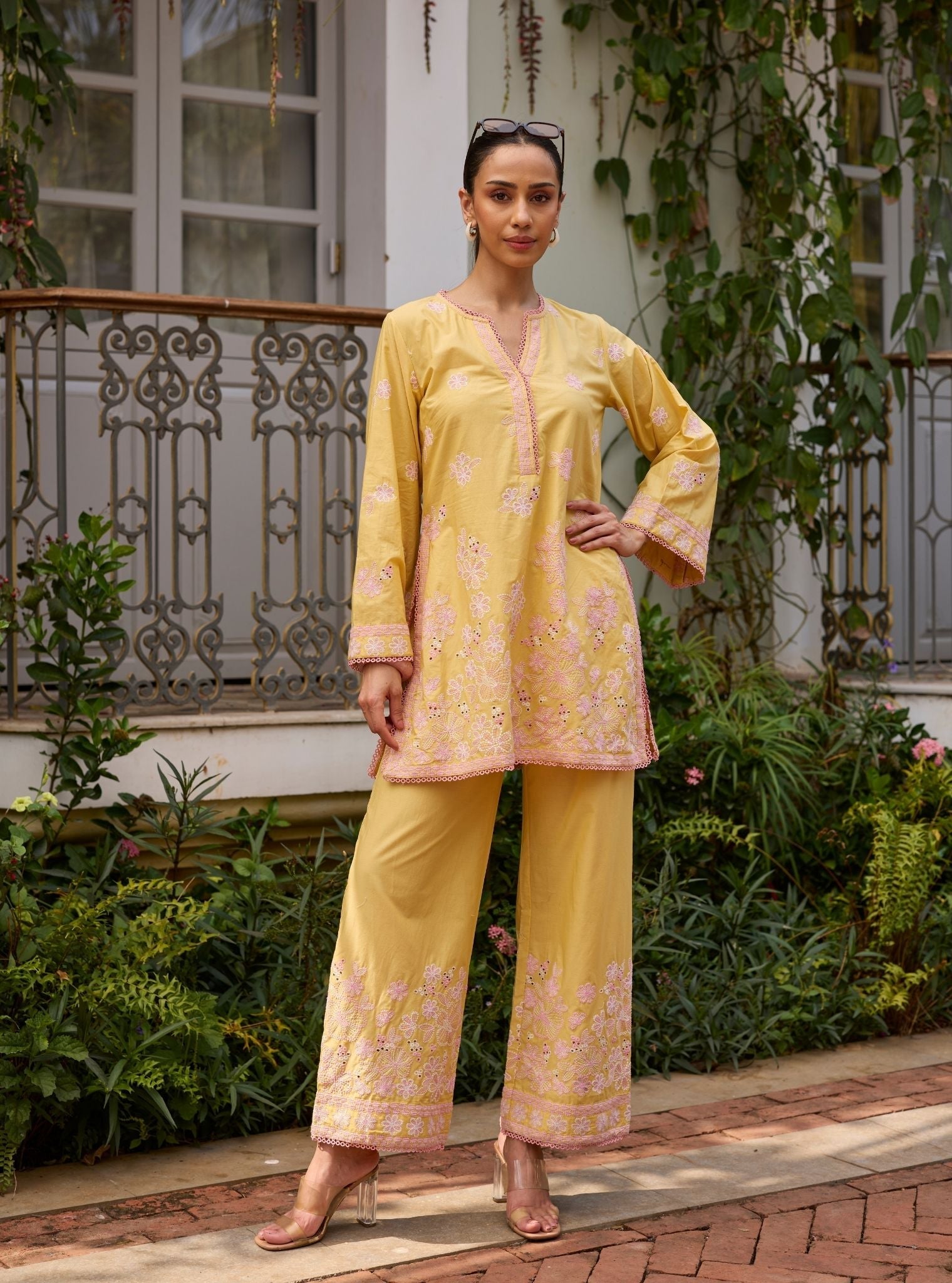 Kalani Supima Cotton Yellow Top Set
