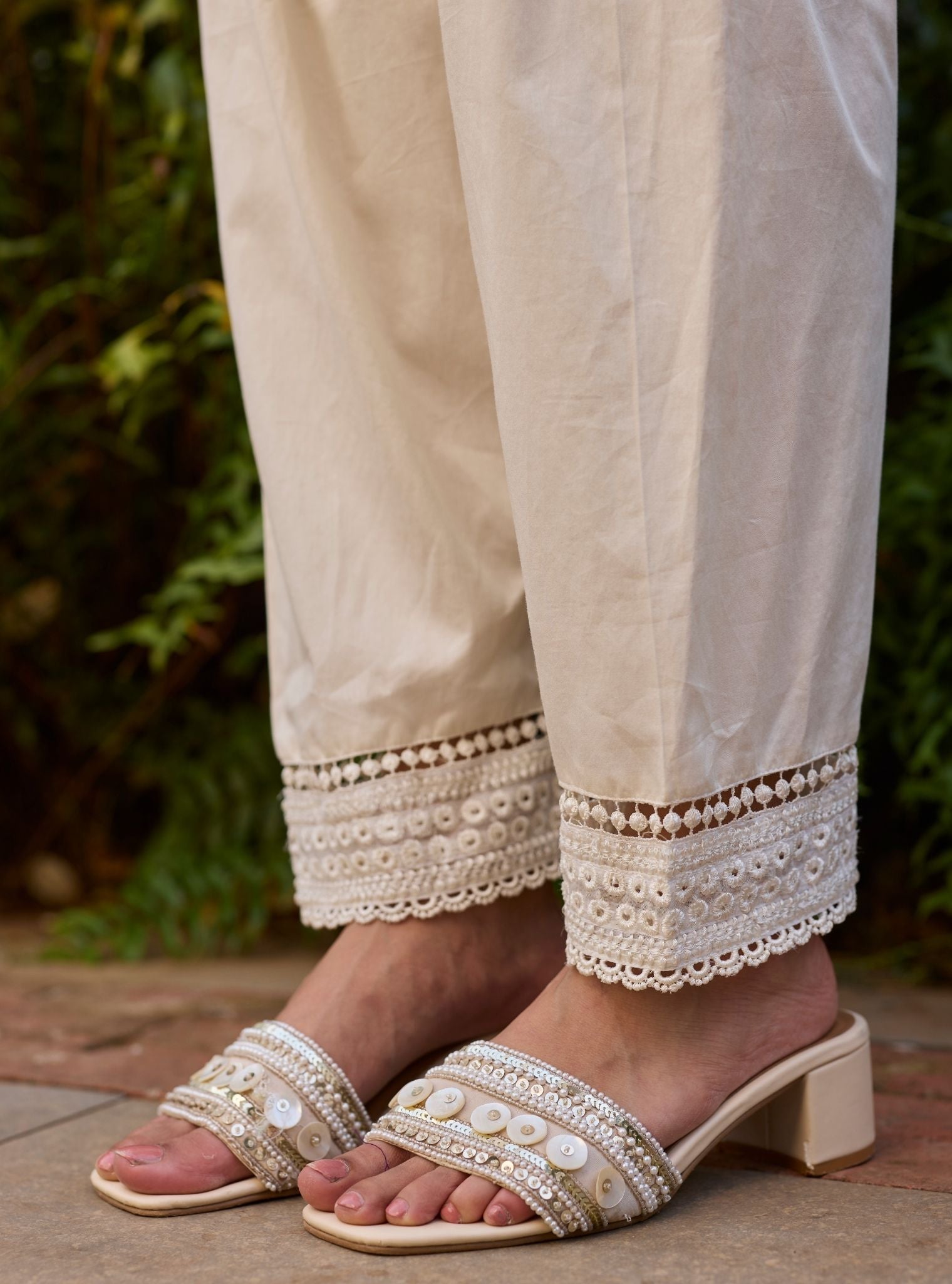 Meyo Organza White Kurta Set